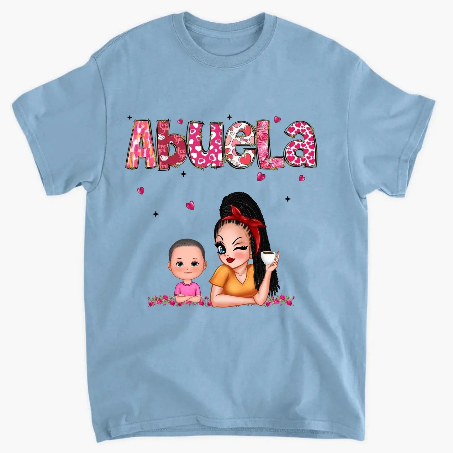 Personalized Gift For Grandma Mom Custom Kids Name Shirt Ezcustomize