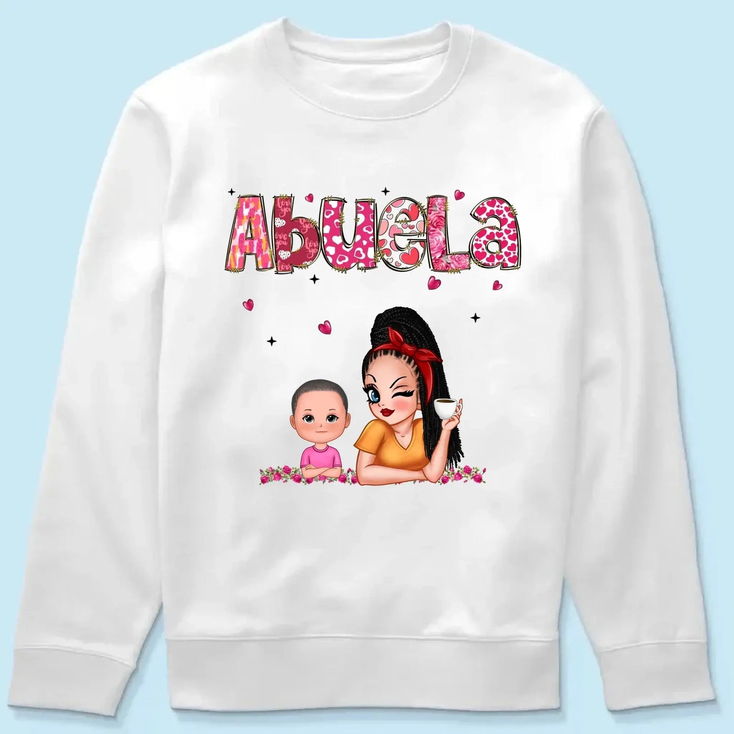 Personalized Gift For Grandma Mom Custom Kids Name Shirt Ezcustomize