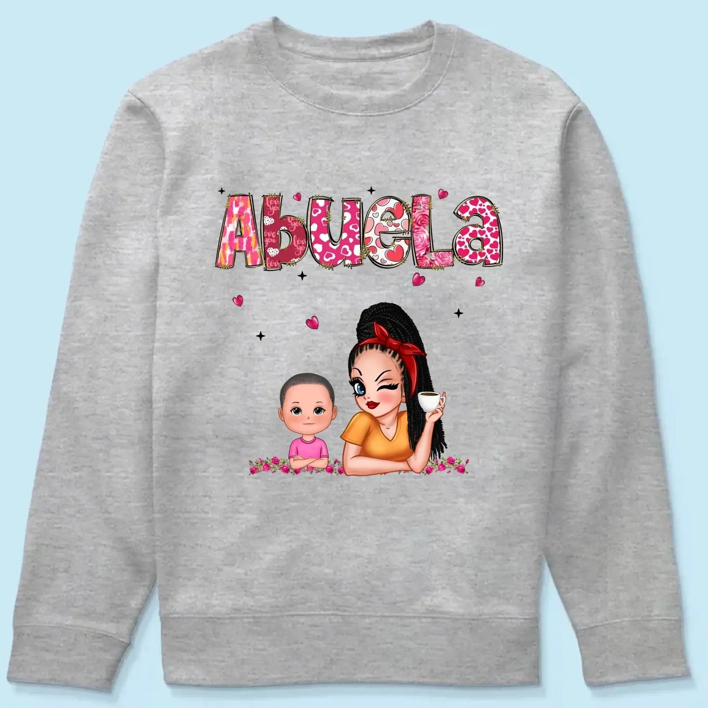 Personalized Gift For Grandma Mom Custom Kids Name Shirt Ezcustomize