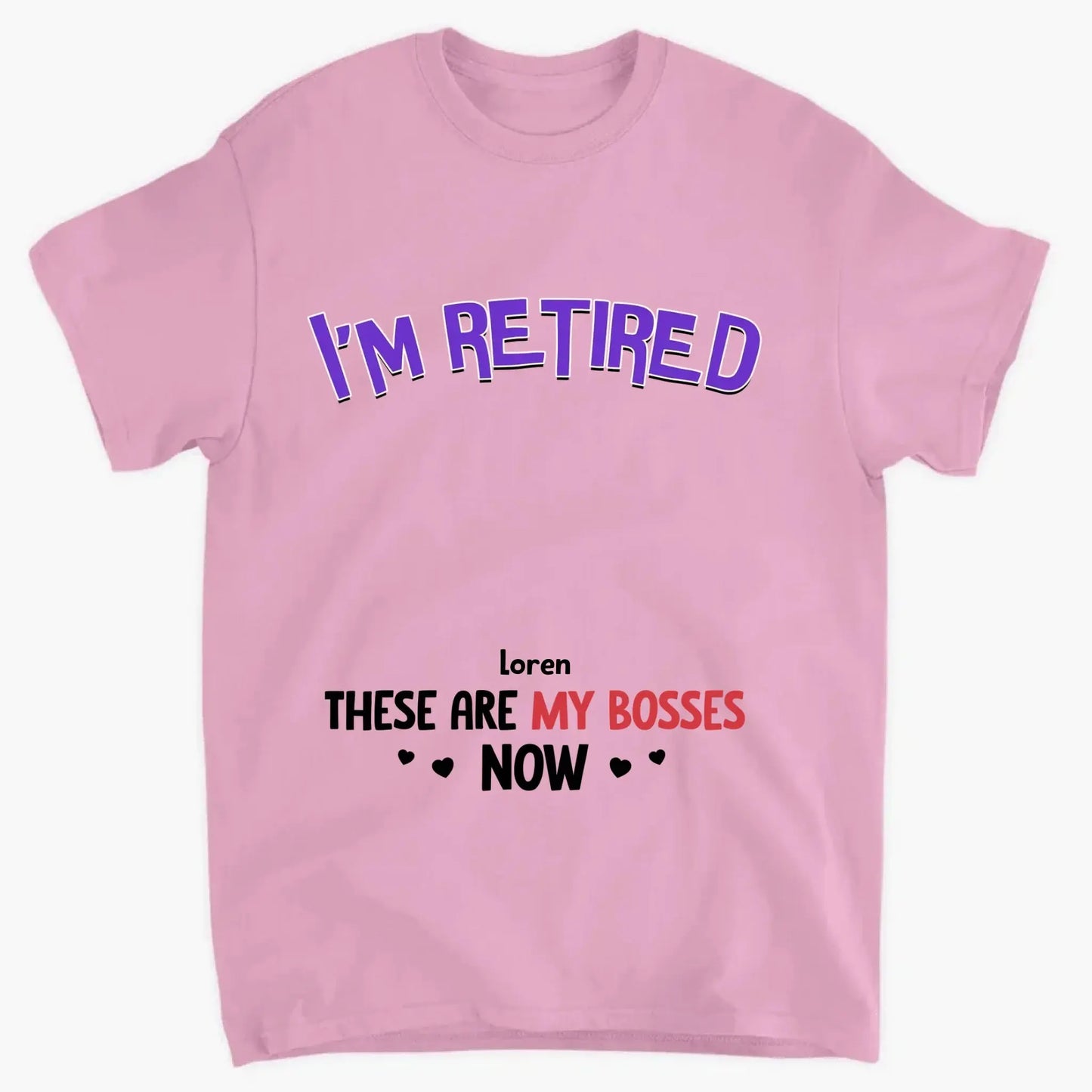 Personalized Gift I'm Retired Grandkid Is My Boss Now Shirt - Hoodie - Sweatshirt Ezcustomize