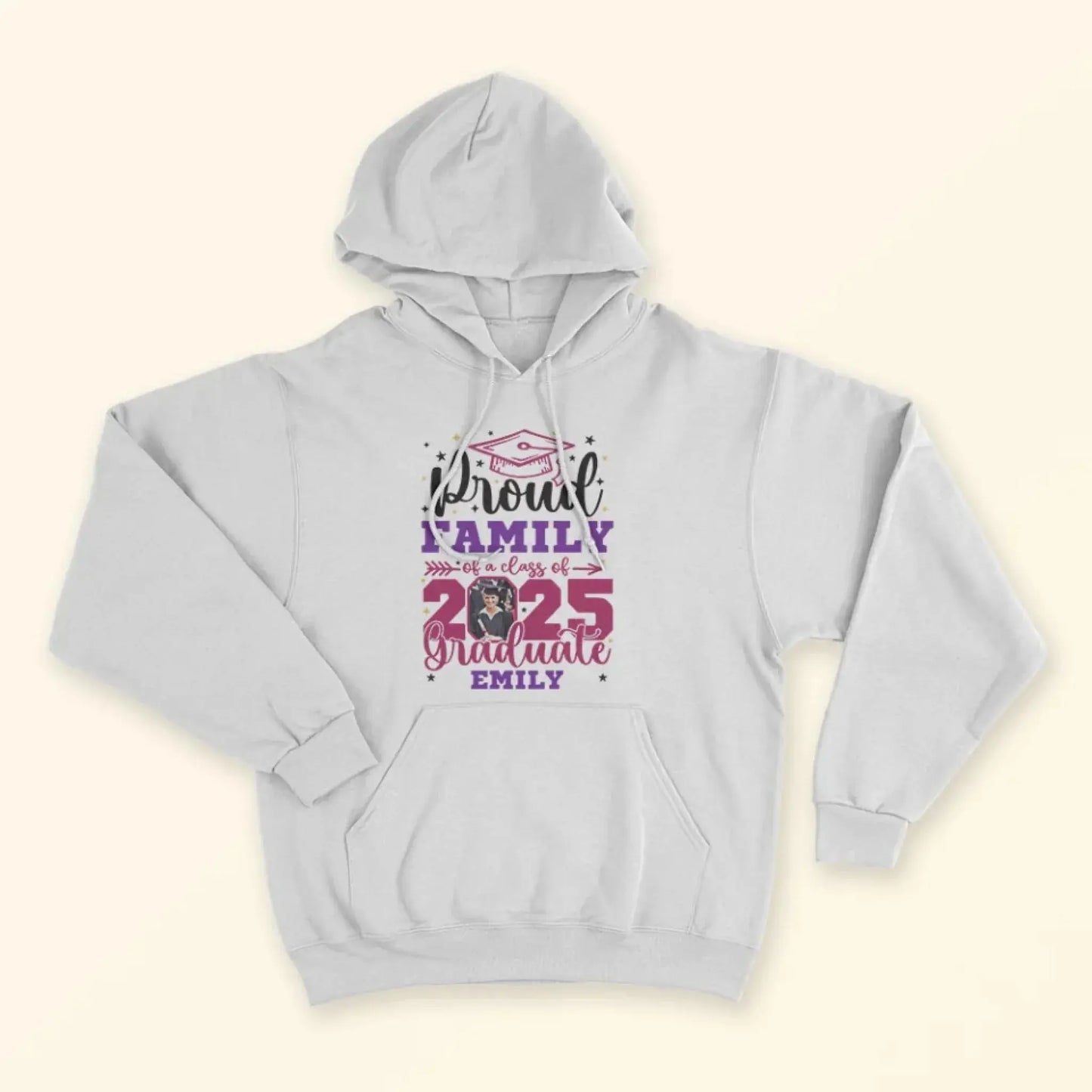 Personalized Graduation Shirt – Proud Family of a Class of 2025 with Custom Photo Ezcustomize