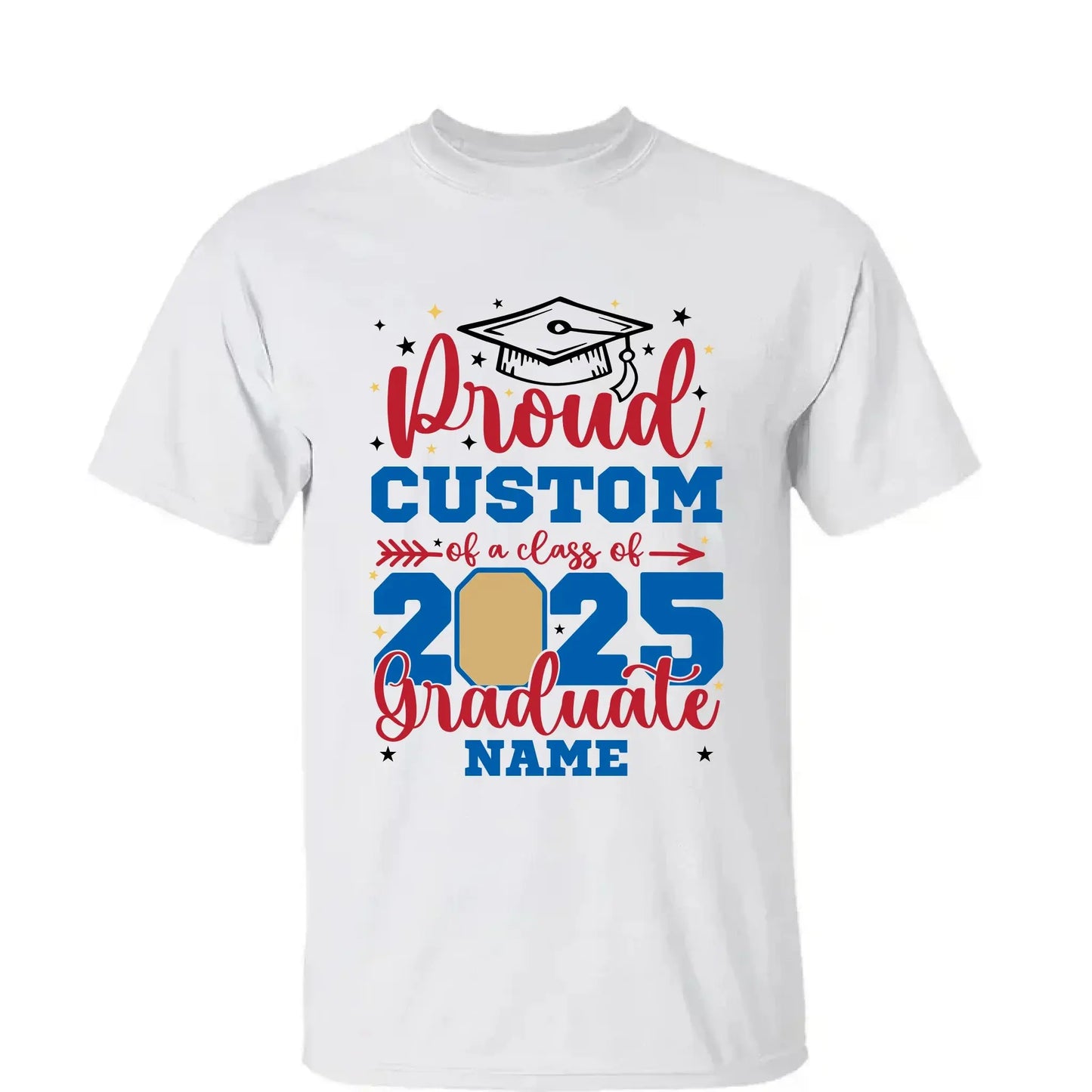 Personalized Graduation Shirt – Proud Family of a Class of 2025 with Custom Photo Ezcustomize