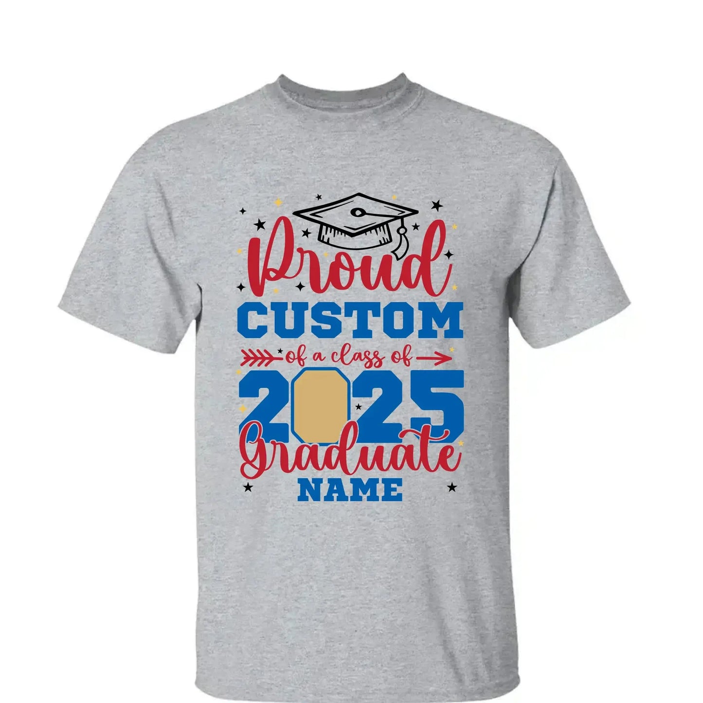 Personalized Graduation Shirt – Proud Family of a Class of 2025 with Custom Photo Ezcustomize