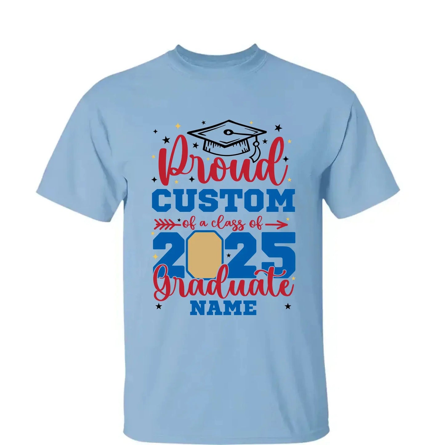 Personalized Graduation Shirt – Proud Family of a Class of 2025 with Custom Photo Ezcustomize