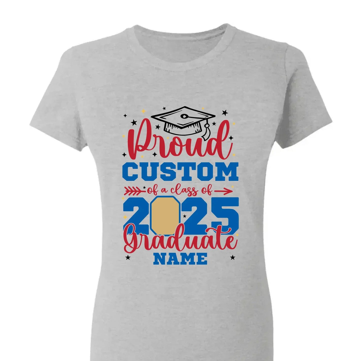 Personalized Graduation Shirt – Proud Family of a Class of 2025 with Custom Photo Ezcustomize