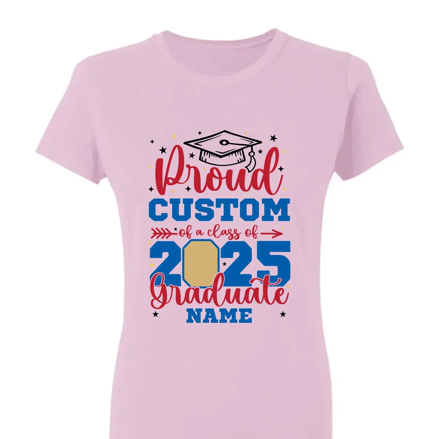 Personalized Graduation Shirt – Proud Family of a Class of 2025 with Custom Photo Ezcustomize