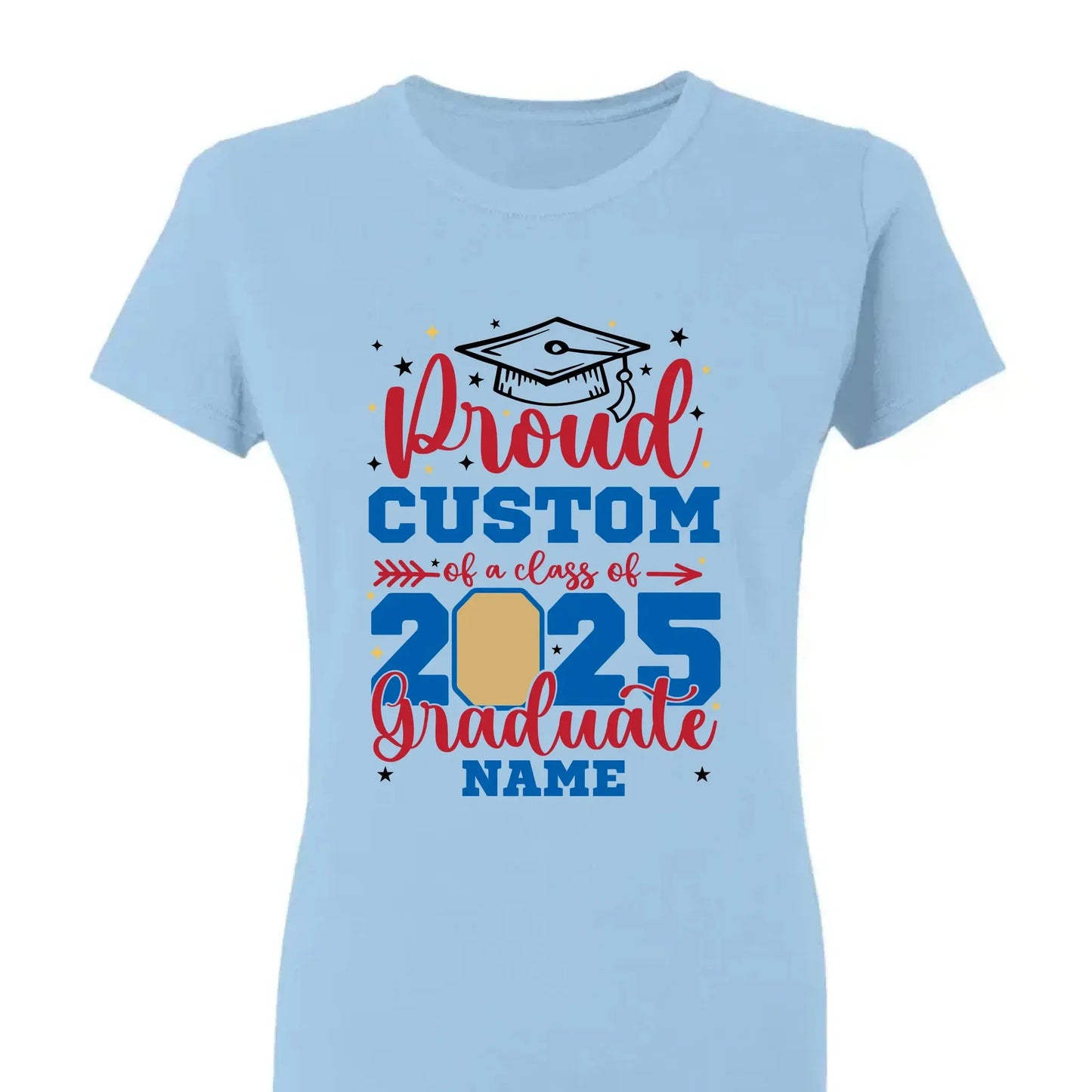 Personalized Graduation Shirt – Proud Family of a Class of 2025 with Custom Photo Ezcustomize
