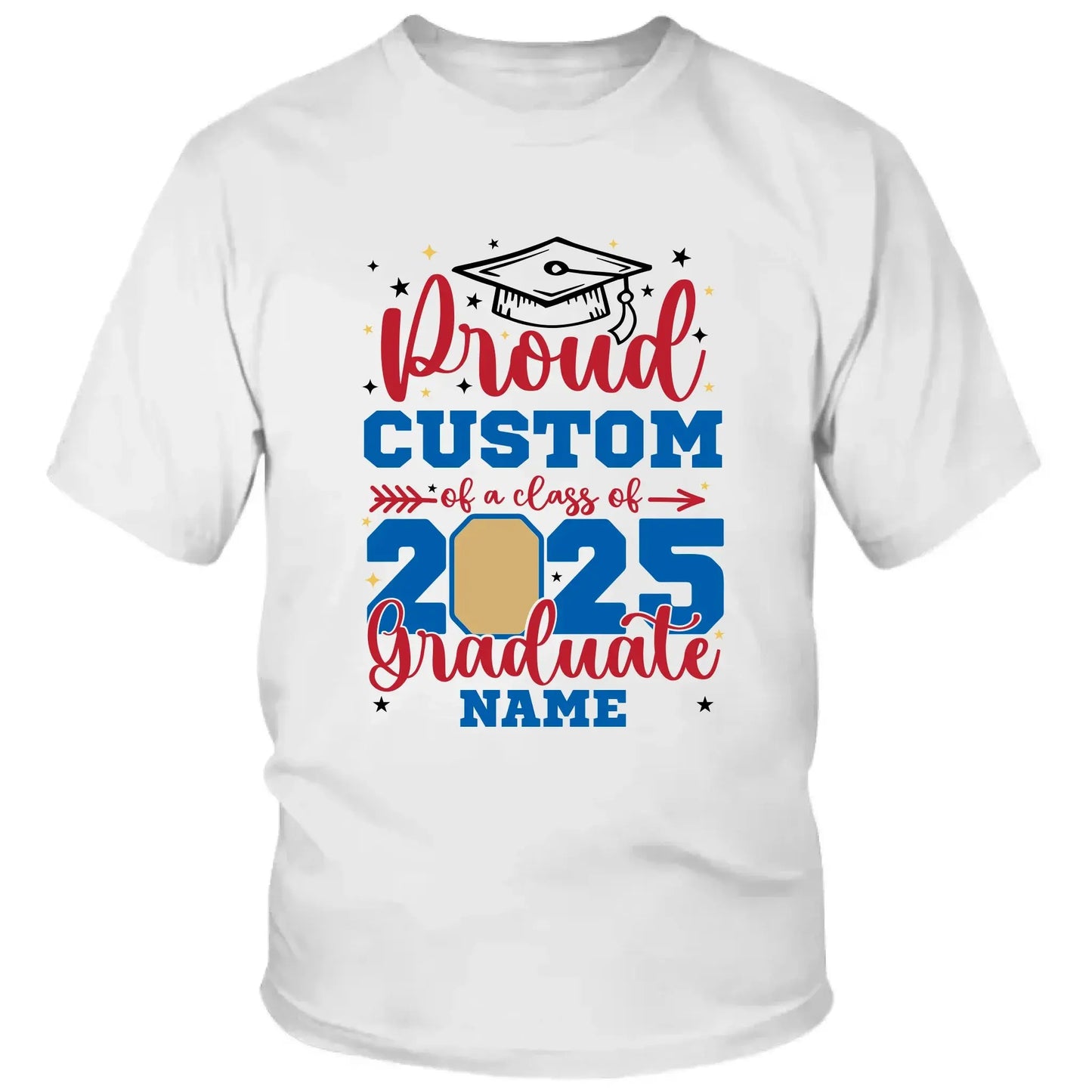 Personalized Graduation Shirt – Proud Family of a Class of 2025 with Custom Photo Ezcustomize