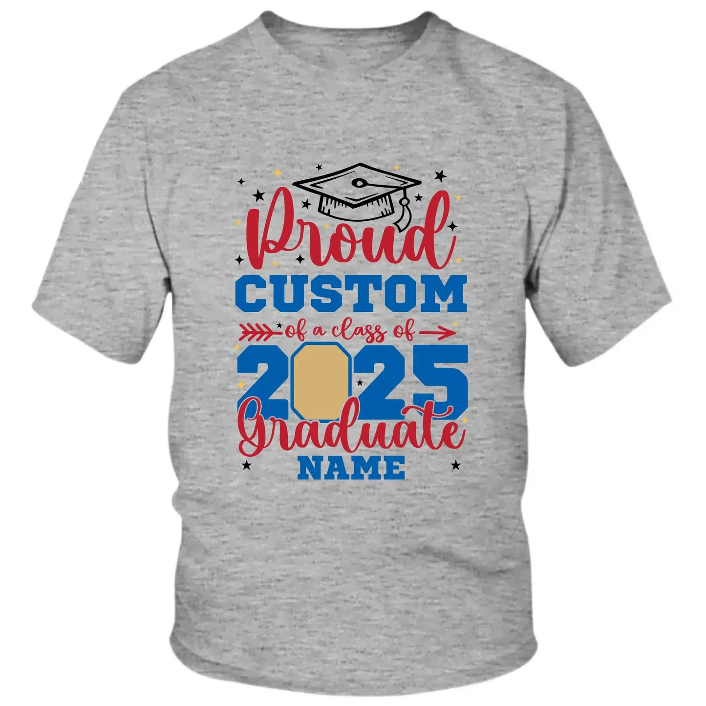 Personalized Graduation Shirt – Proud Family of a Class of 2025 with Custom Photo Ezcustomize