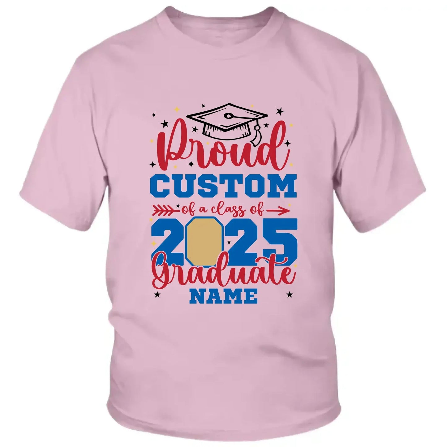 Personalized Graduation Shirt – Proud Family of a Class of 2025 with Custom Photo Ezcustomize