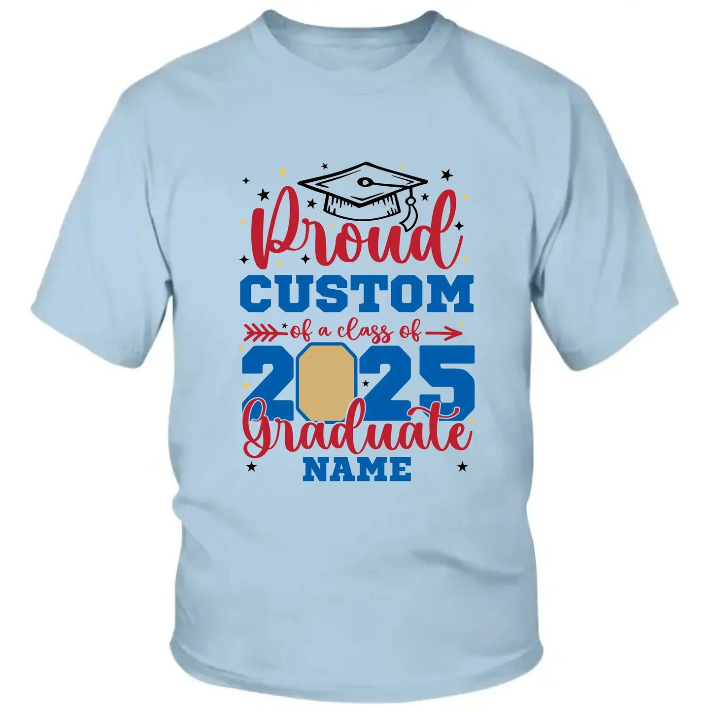 Personalized Graduation Shirt – Proud Family of a Class of 2025 with Custom Photo Ezcustomize