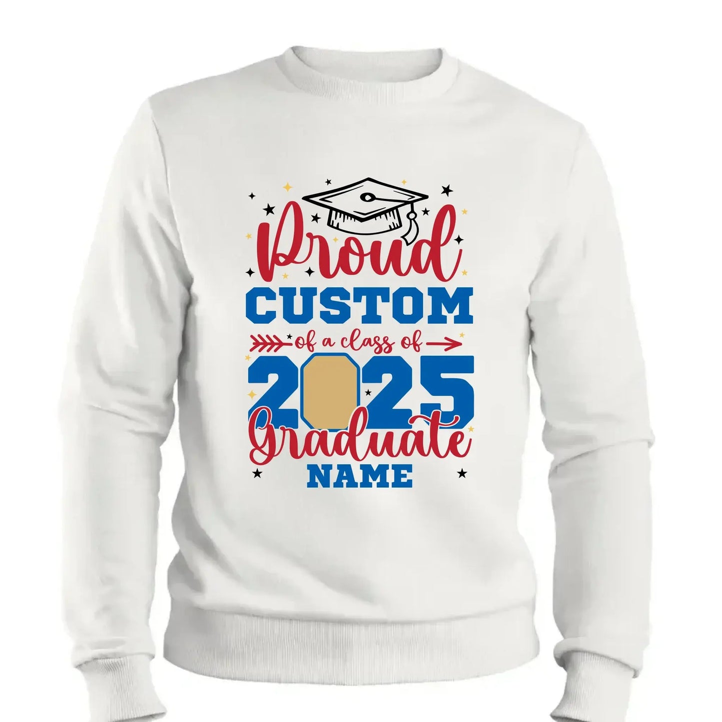 Personalized Graduation Shirt – Proud Family of a Class of 2025 with Custom Photo Ezcustomize