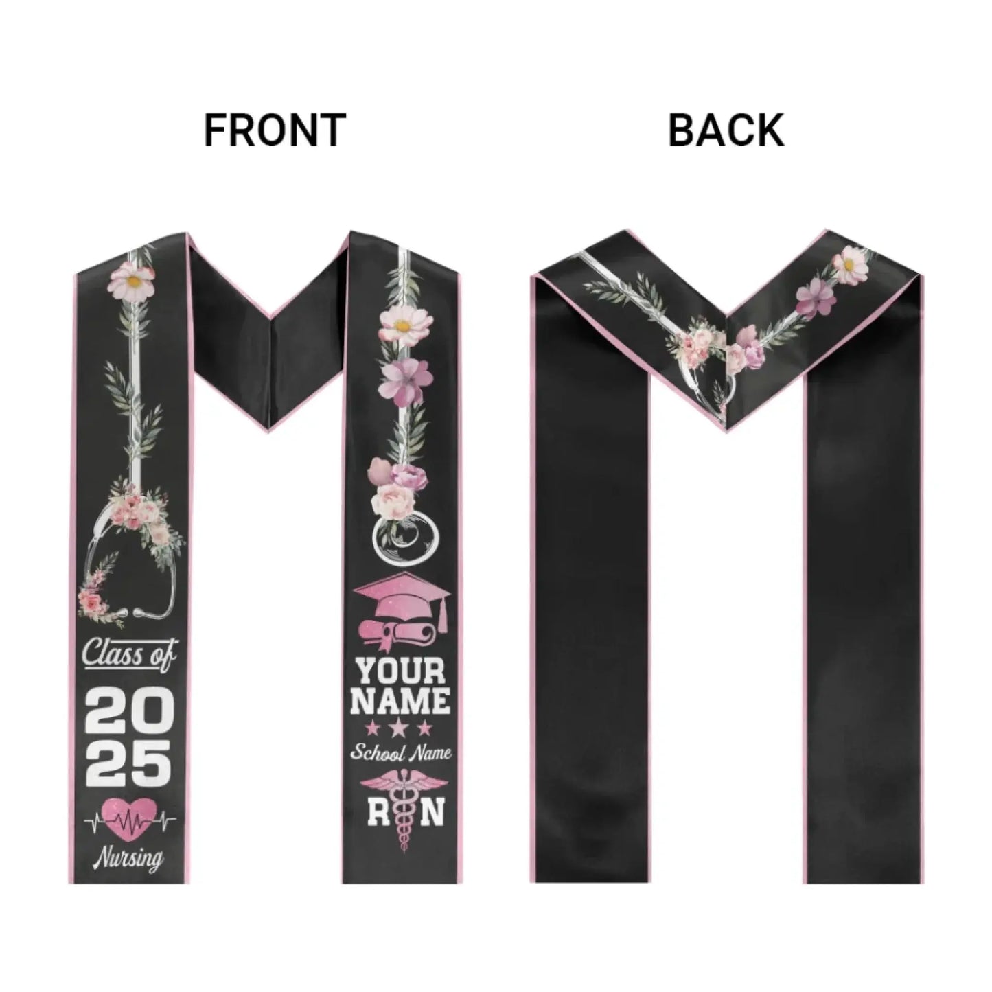 Personalized Graduation Stole – Custom Name, School & Year Ezcustomize