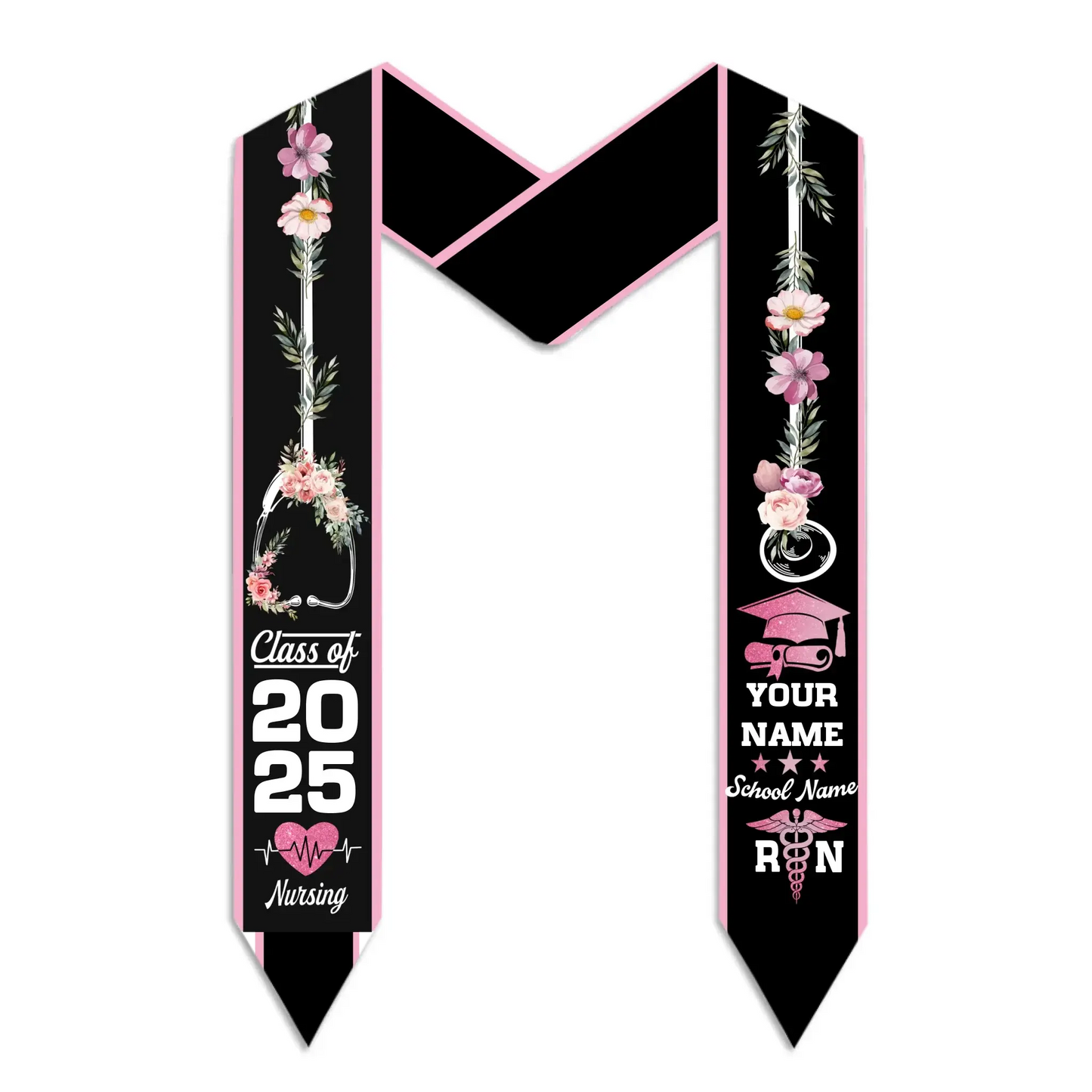 Personalized Graduation Stole – Custom Name, School & Year Ezcustomize