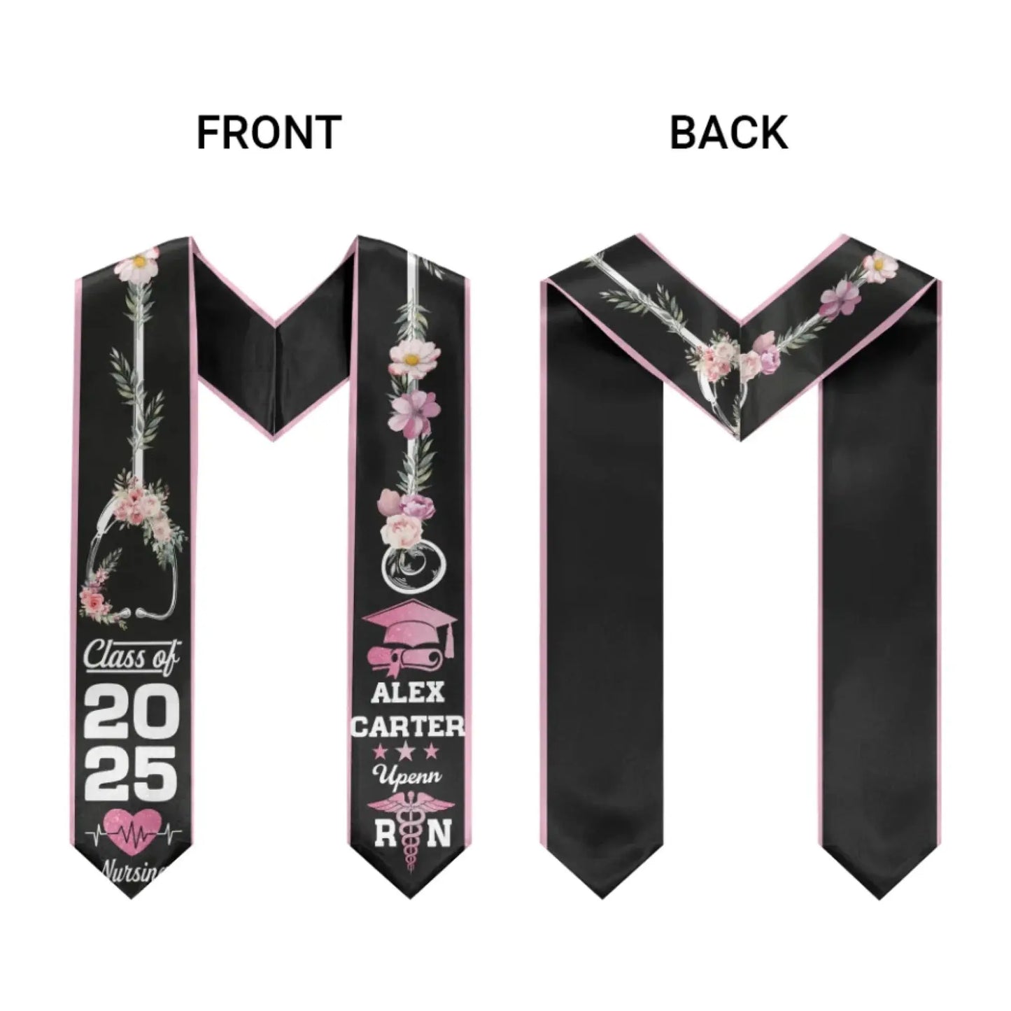 Personalized Graduation Stole – Custom Name, School & Year Ezcustomize