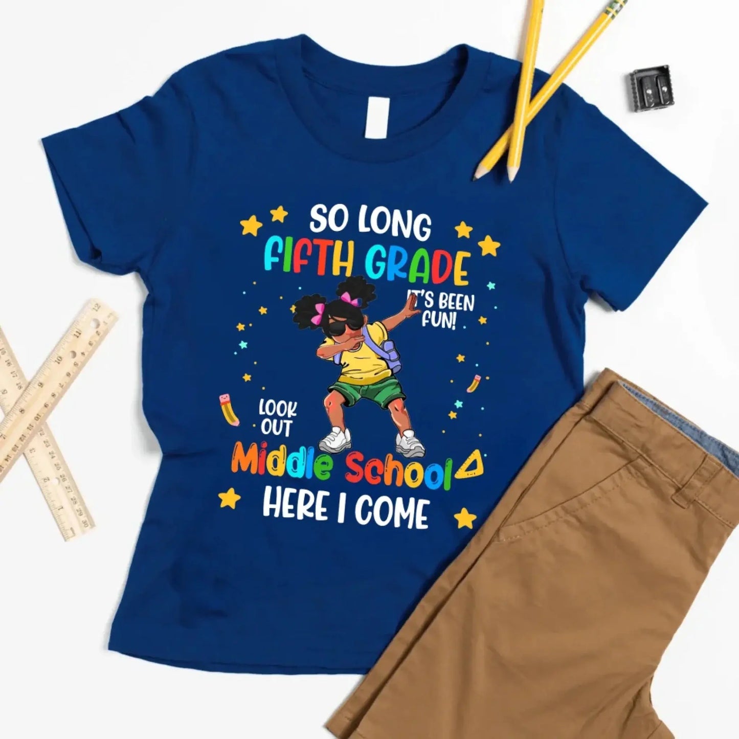 Personalized Graduation Youth T-Shirt | So Long Kindergarten, Look out 1st Grade Here I Come Shirt – Custom Grade Ezcustomize