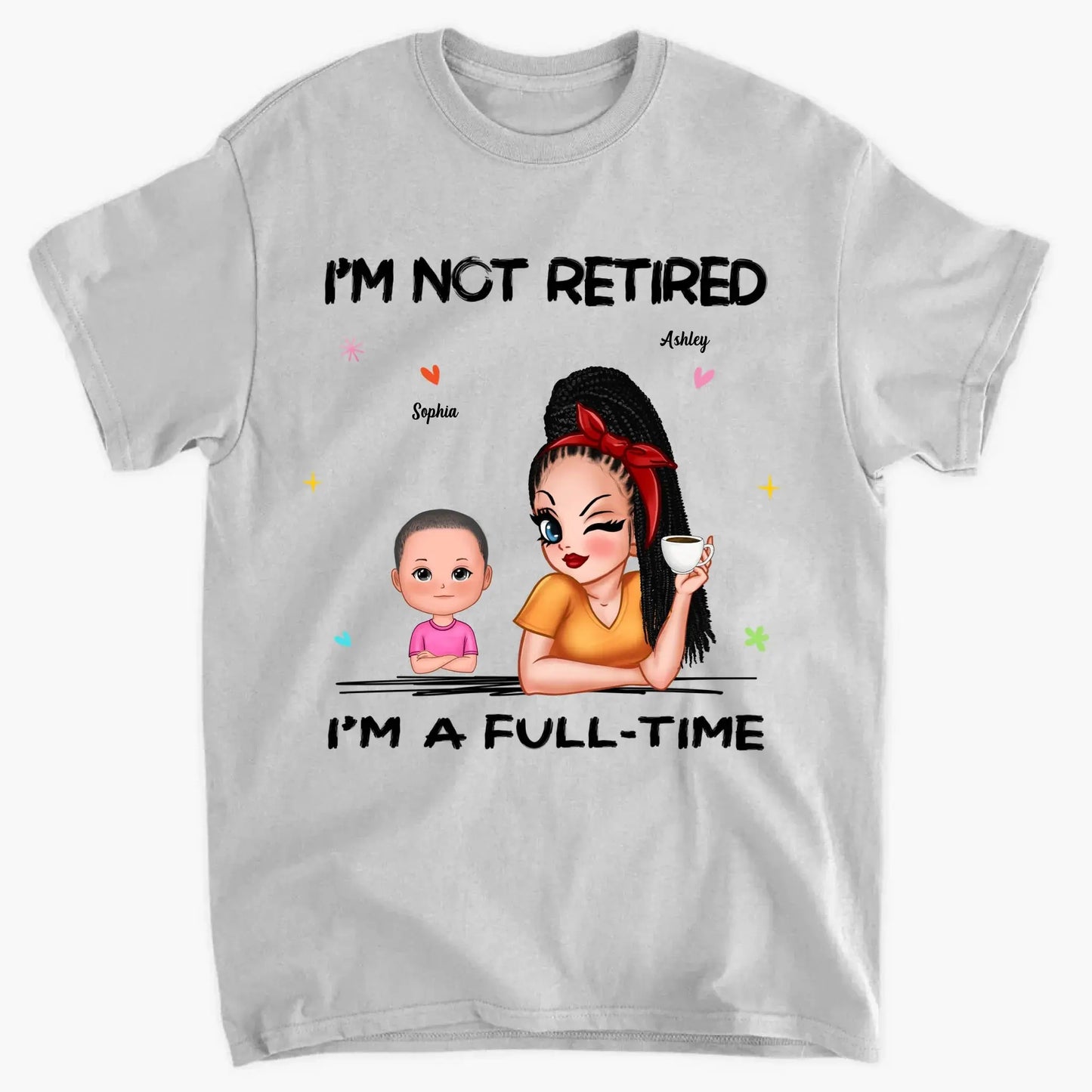 Personalized Grandma Retirement Shirt - "I'm Not Retired, I'm A Professional Grandma" - Custom Gift for Grandma Ezcustomize