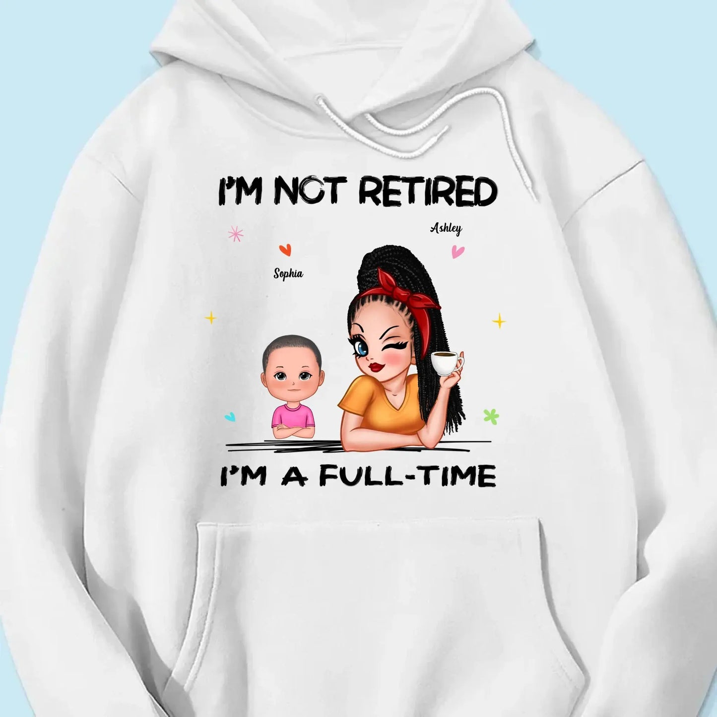 Personalized Grandma Retirement Shirt - "I'm Not Retired, I'm A Professional Grandma" - Custom Gift for Grandma Ezcustomize