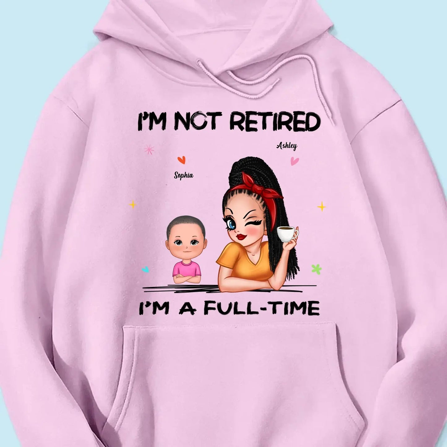 Personalized Grandma Retirement Shirt - "I'm Not Retired, I'm A Professional Grandma" - Custom Gift for Grandma Ezcustomize