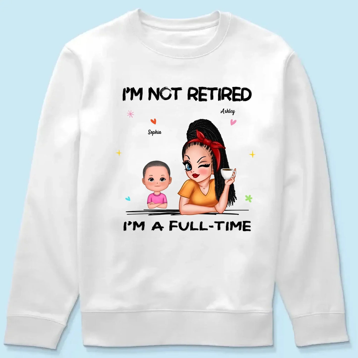 Personalized Grandma Retirement Shirt - "I'm Not Retired, I'm A Professional Grandma" - Custom Gift for Grandma Ezcustomize