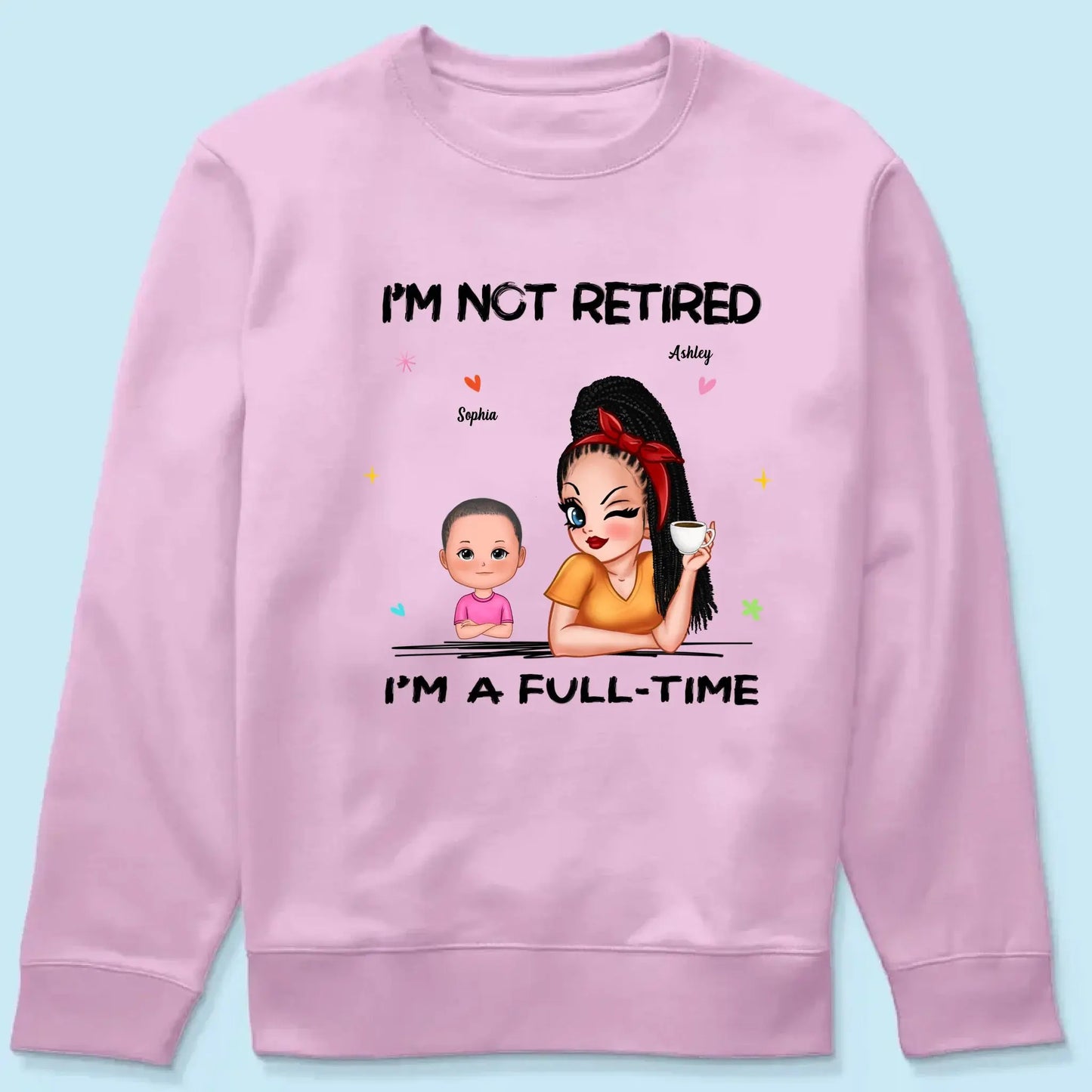 Personalized Grandma Retirement Shirt - "I'm Not Retired, I'm A Professional Grandma" - Custom Gift for Grandma Ezcustomize