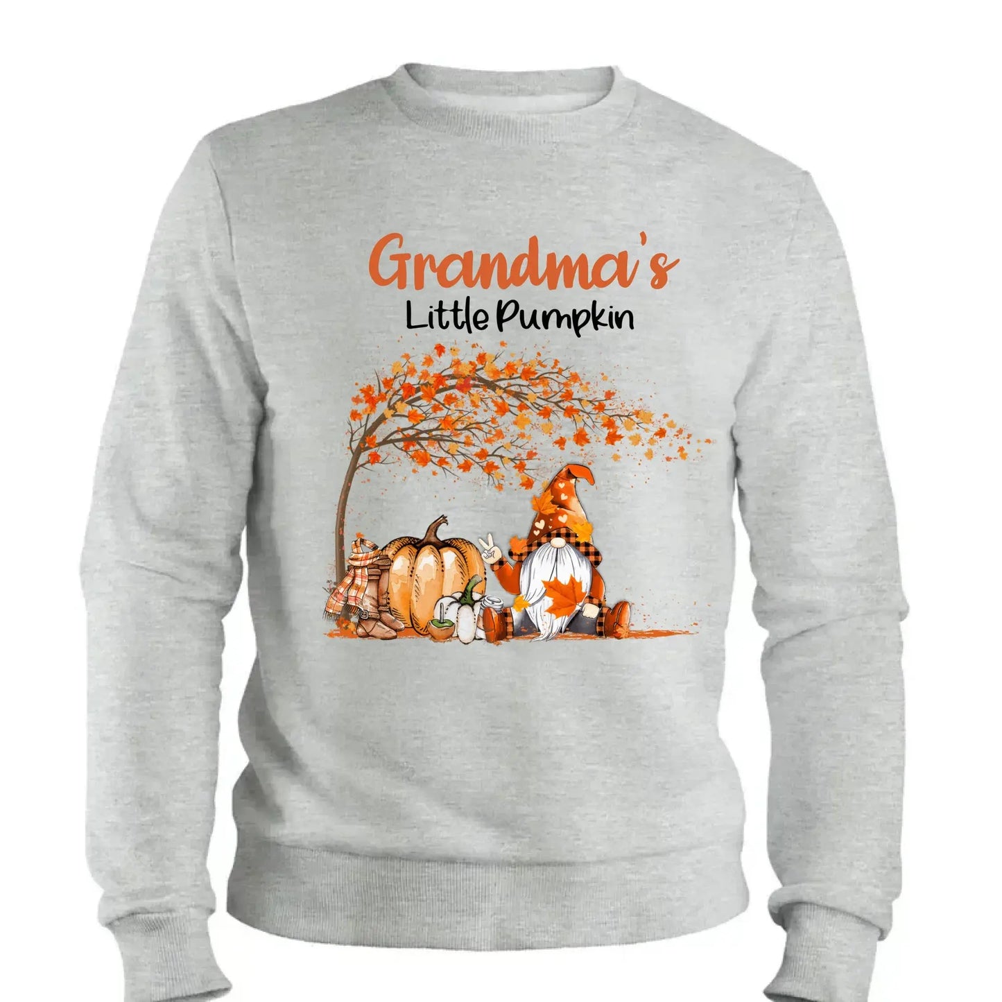 Personalized Grandma’s Little Pumpkins Shirt – Custom Fall T-Shirt with Grandkids’ Names – Cute Autumn Gift for Nana, Mimi, Mom, or Grandparent Ezcustomize