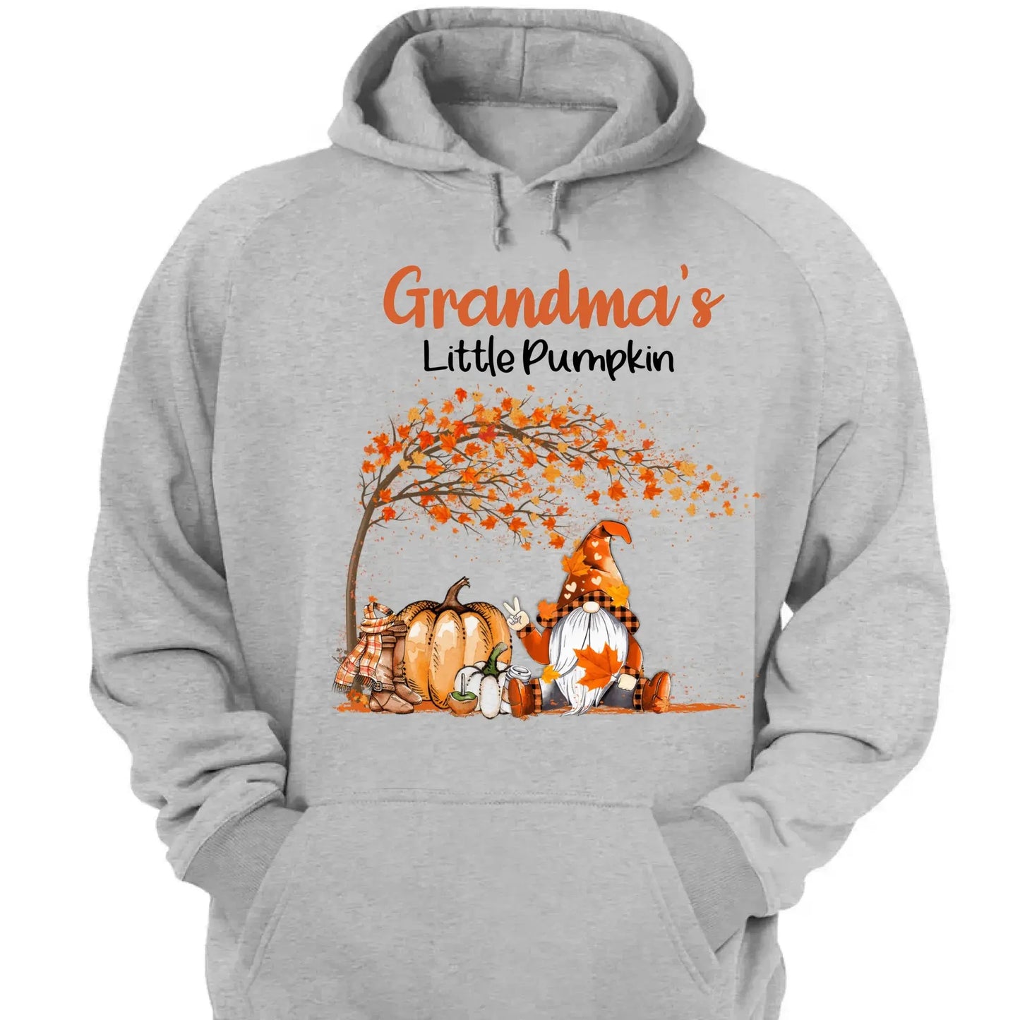Personalized Grandma’s Little Pumpkins Shirt – Custom Fall T-Shirt with Grandkids’ Names – Cute Autumn Gift for Nana, Mimi, Mom, or Grandparent Ezcustomize