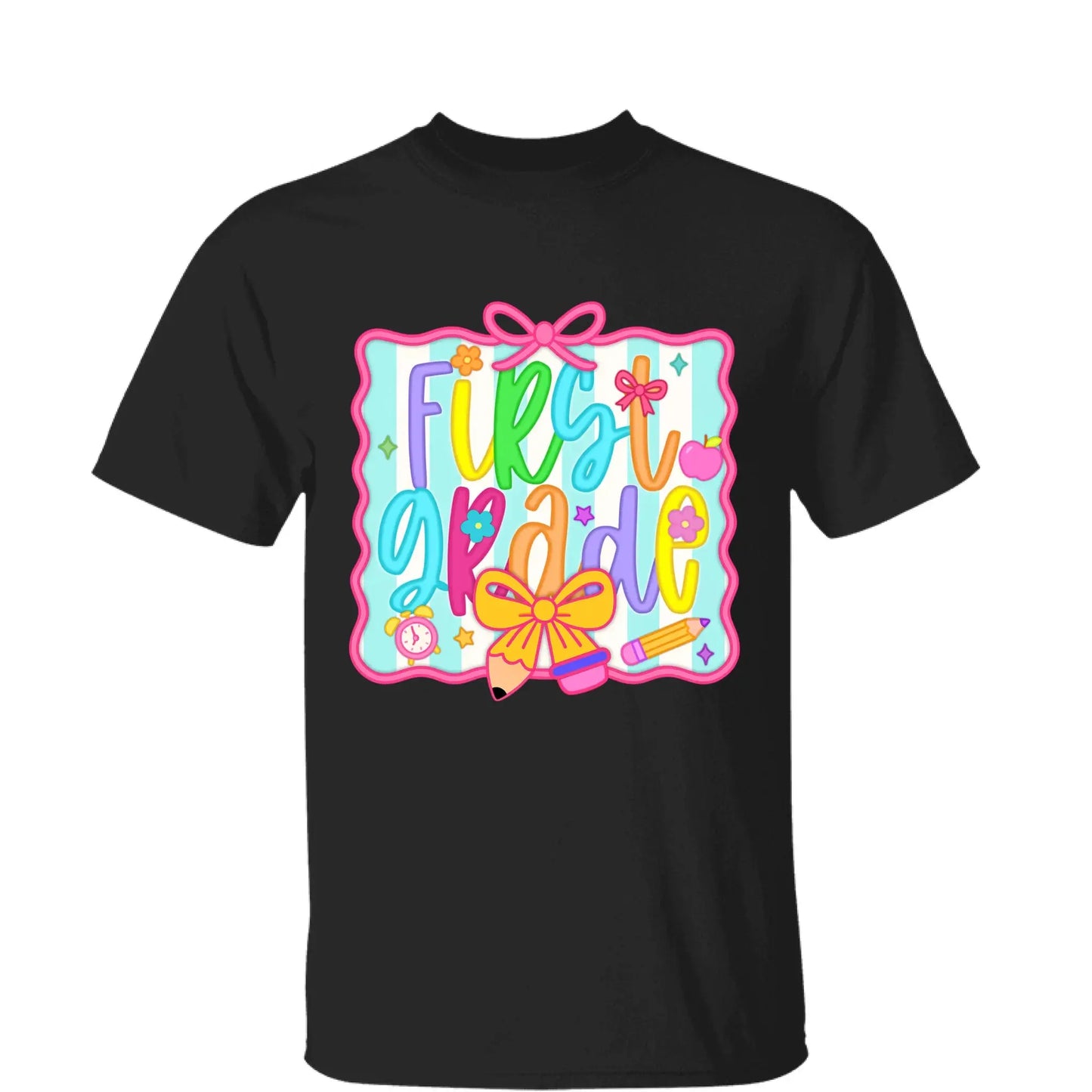 Personalized Teacher Shirt with Grade and Name – Cute Coquette Back to School Shirt for Pre-K to 5th Grade Teachers Ezcustomize