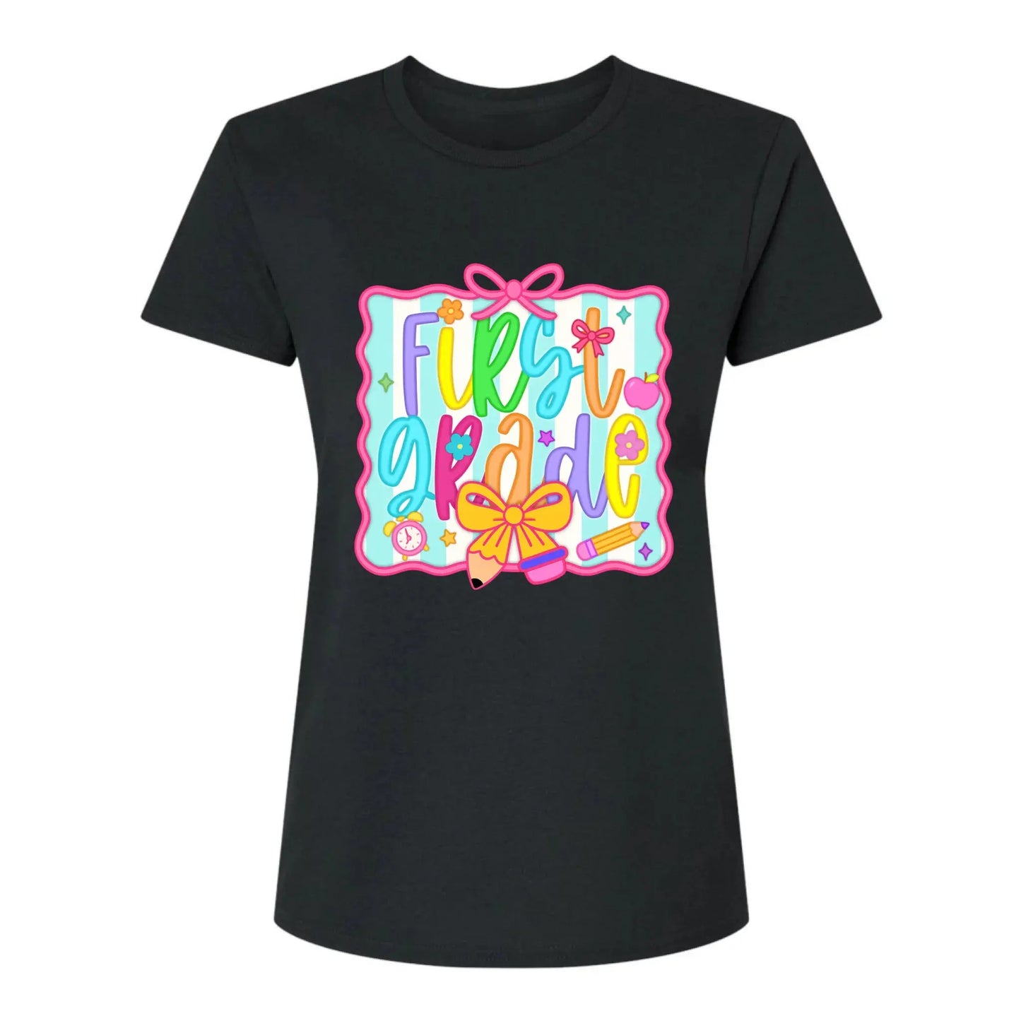 Personalized Teacher Shirt with Grade and Name – Cute Coquette Back to School Shirt for Pre-K to 5th Grade Teachers Ezcustomize