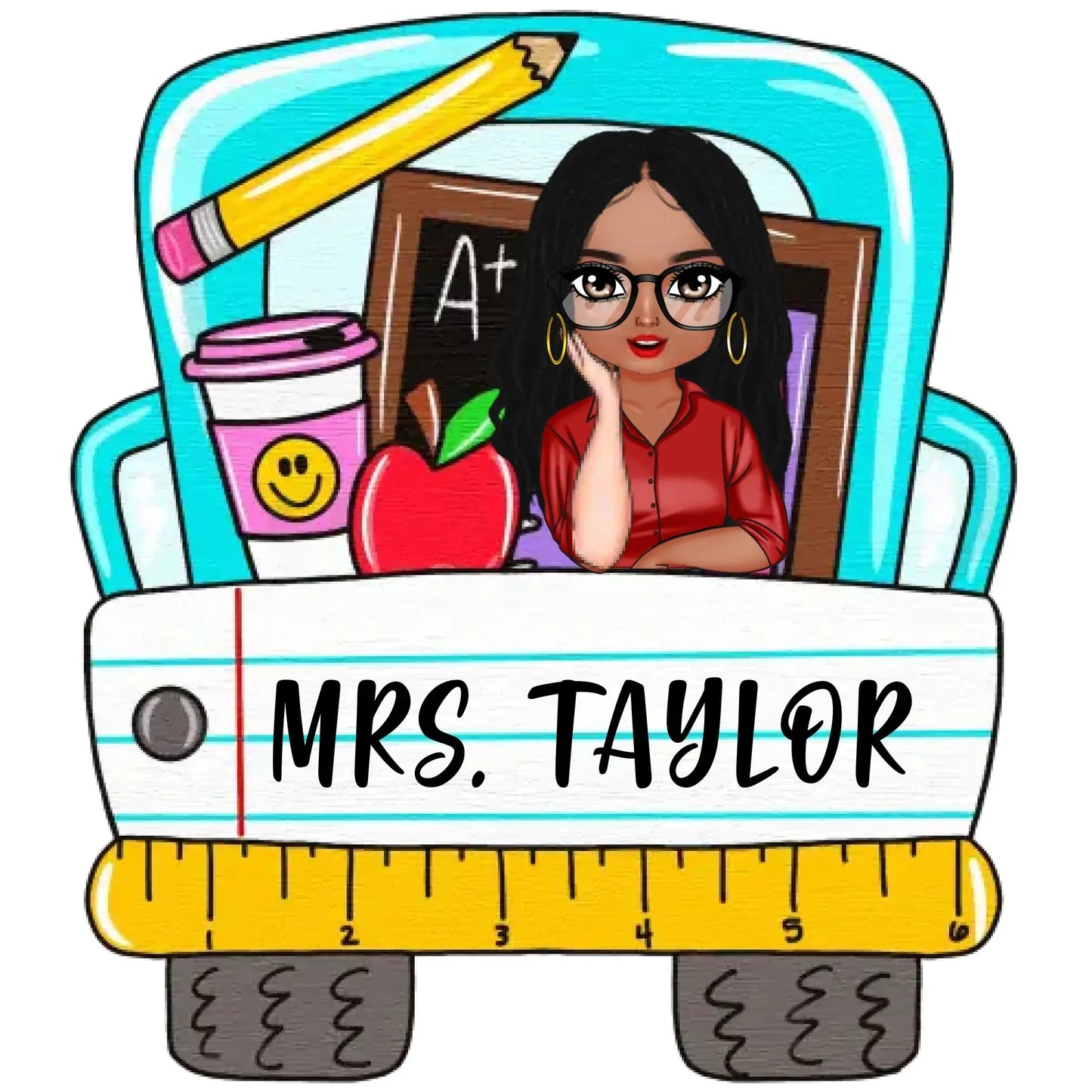 Personalized Teacher's Class Door Sign – Custom Welcome Sign for Classroom – Unique Gift for Teacher’s Day, Birthday, or Back-to-School Ezcustomize