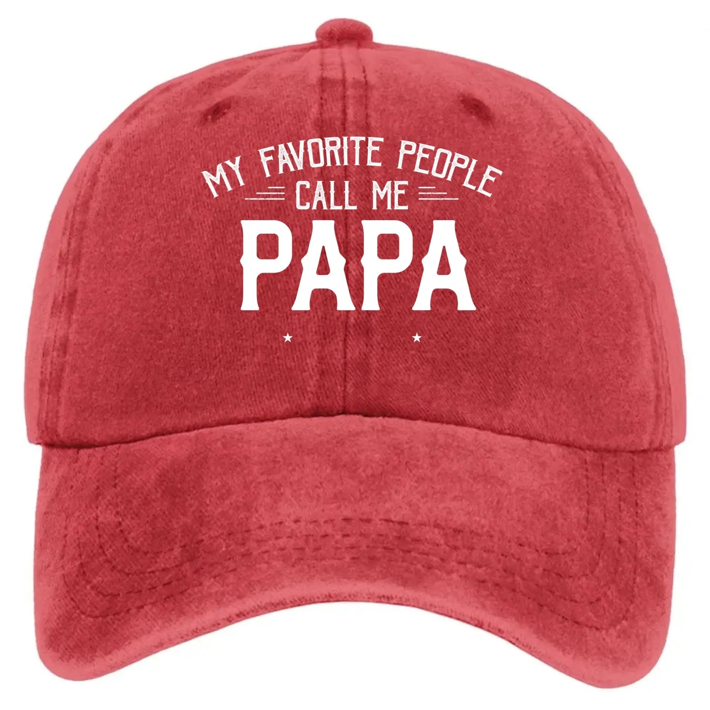 Personalized Washed Denim Cap with Kids’ Names – Custom Dad, Papa, or Grandpa Hat Ezcustomize