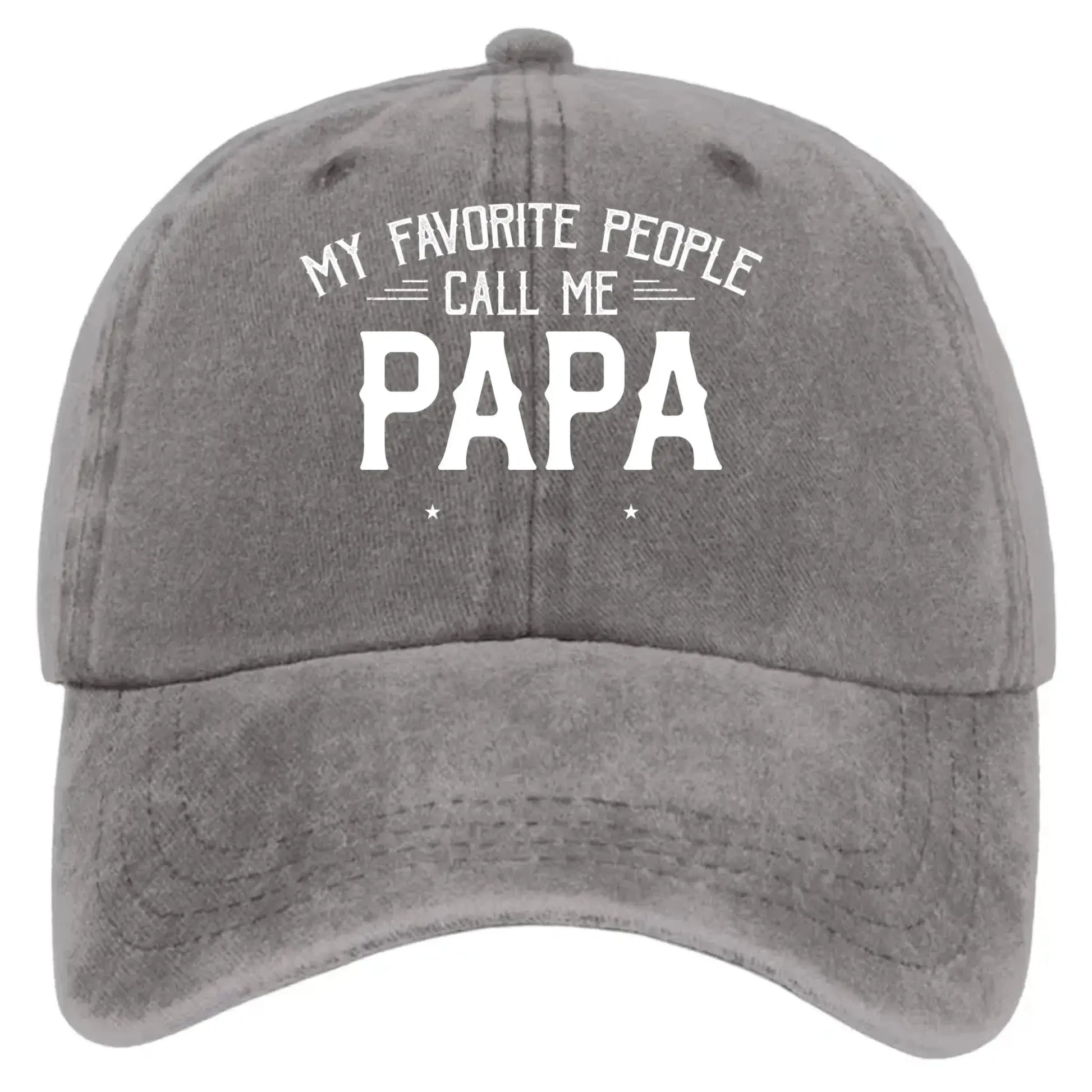 Personalized Washed Denim Cap with Kids’ Names – Custom Dad, Papa, or Grandpa Hat  Ezcustomize