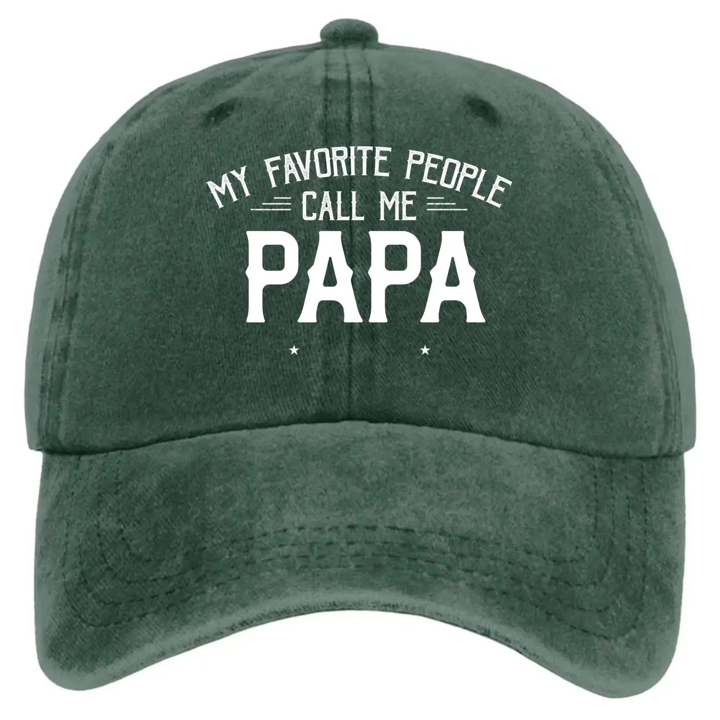 Personalized Washed Denim Cap with Kids’ Names – Custom Dad, Papa, or Grandpa Hat  Ezcustomize