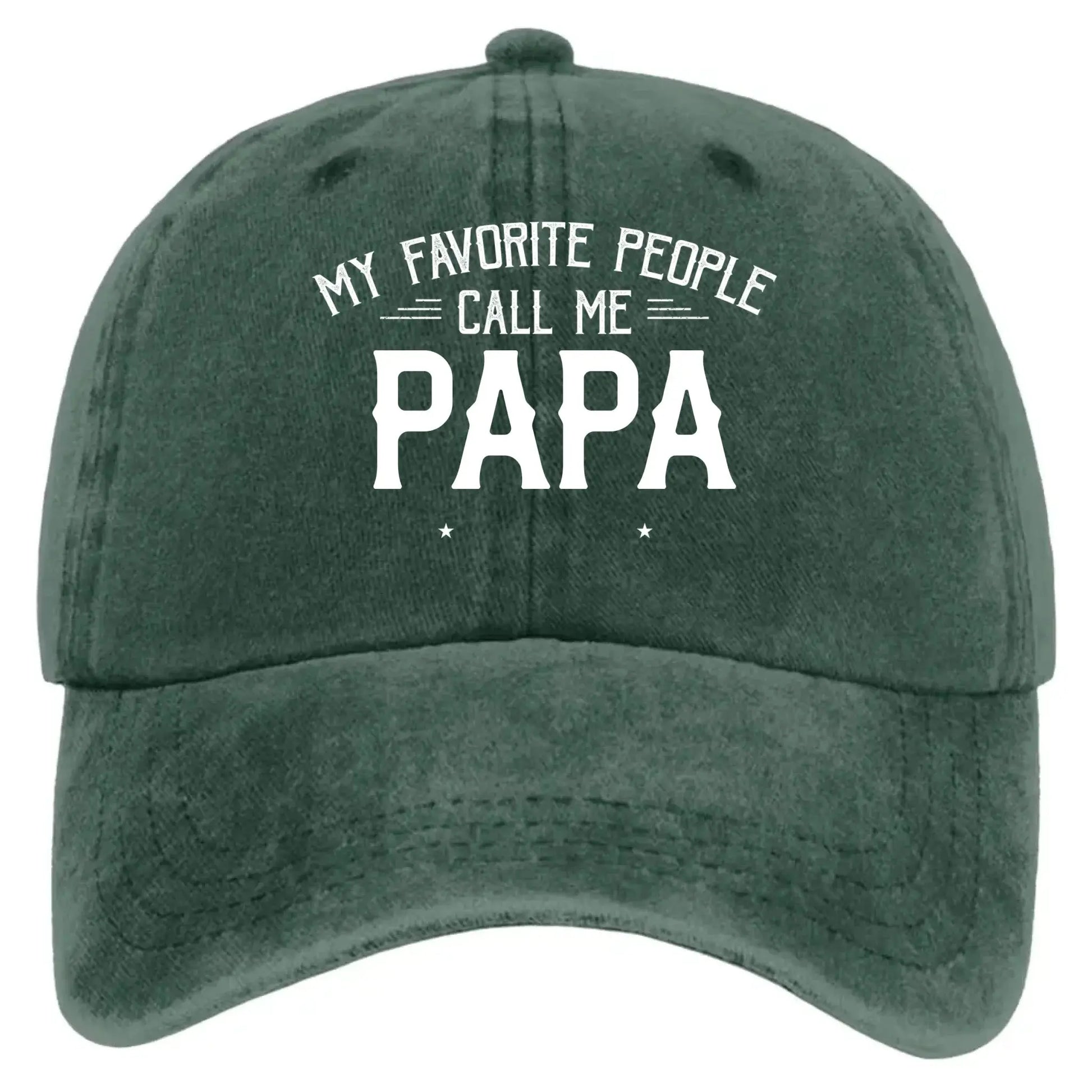 Personalized Washed Denim Cap with Kids’ Names – Custom Dad, Papa, or Grandpa Hat  Ezcustomize