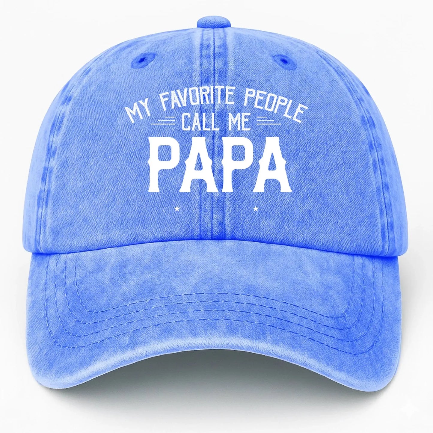 Personalized Washed Denim Cap with Kids’ Names – Custom Dad, Papa, or Grandpa Hat  Ezcustomize