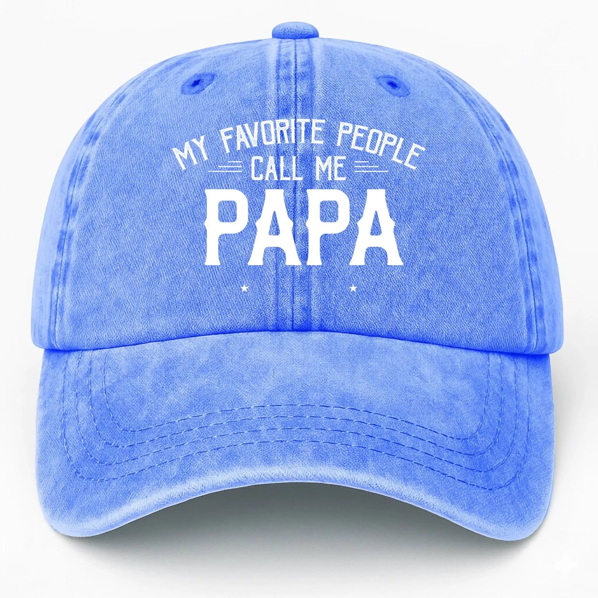 Personalized Washed Denim Cap with Kids’ Names – Custom Dad, Papa, or Grandpa Hat  Ezcustomize