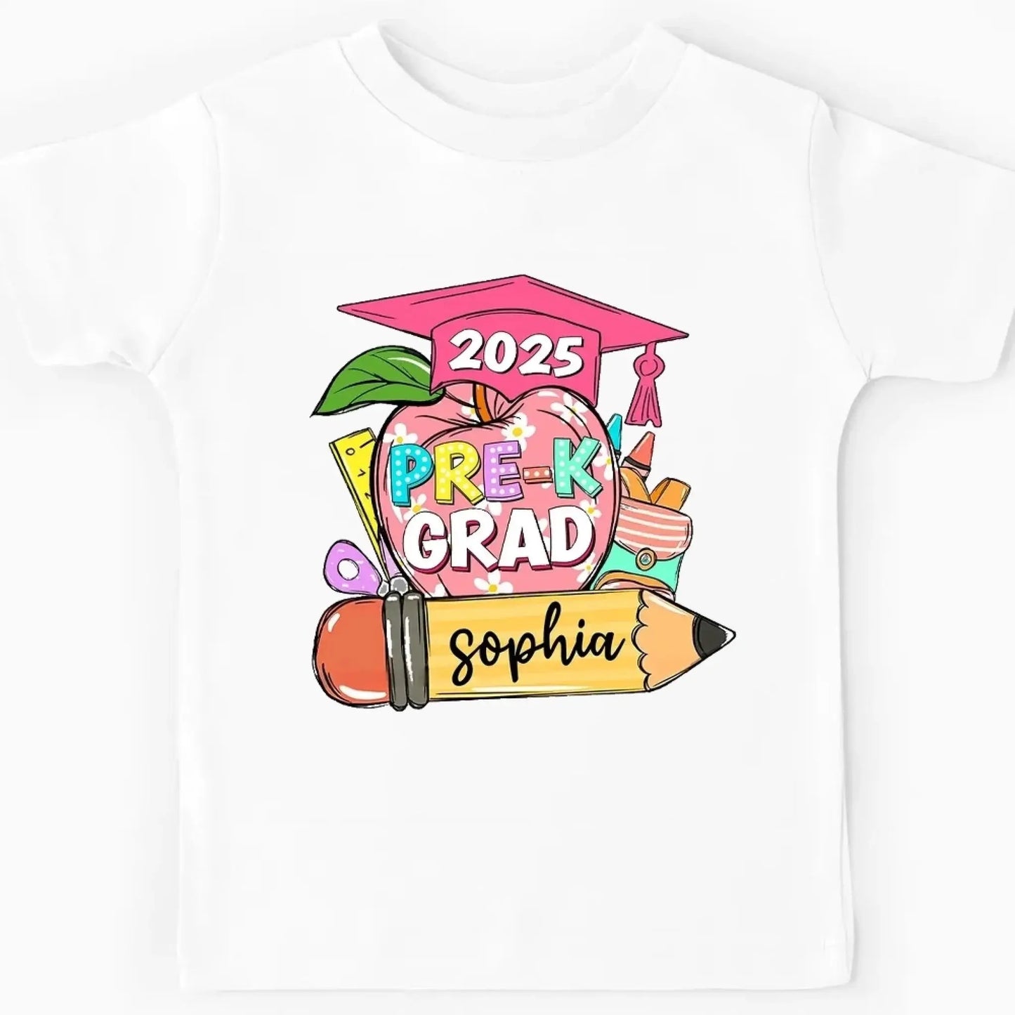Pre-K Graduation Shirt – Personalized T-Shirt for Kids – Custom Preschool Graduation Gift for Boys and Girls Ezcustomize