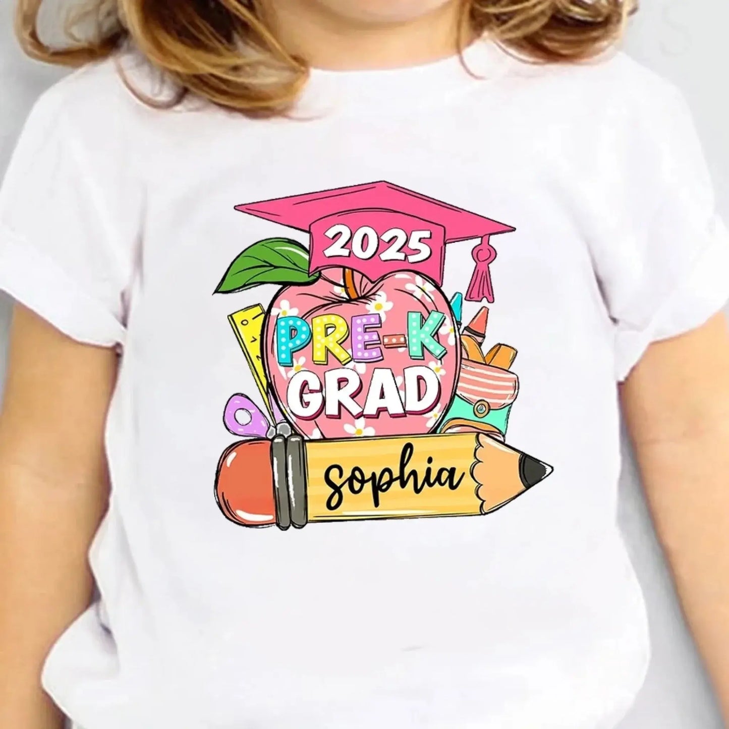 Pre-K Graduation Shirt – Personalized T-Shirt for Kids – Custom Preschool Graduation Gift for Boys and Girls Ezcustomize