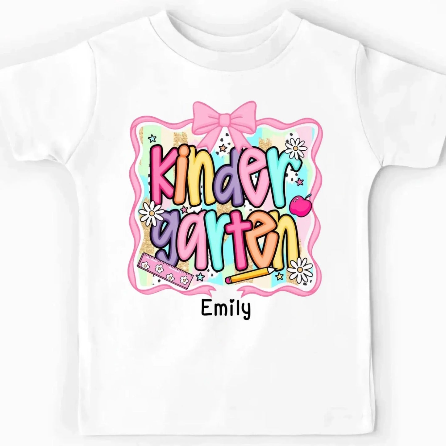 Preppy Back to School Shirt – Cute First Day of School Outfit Personalized with Name For Kids Ezcustomize