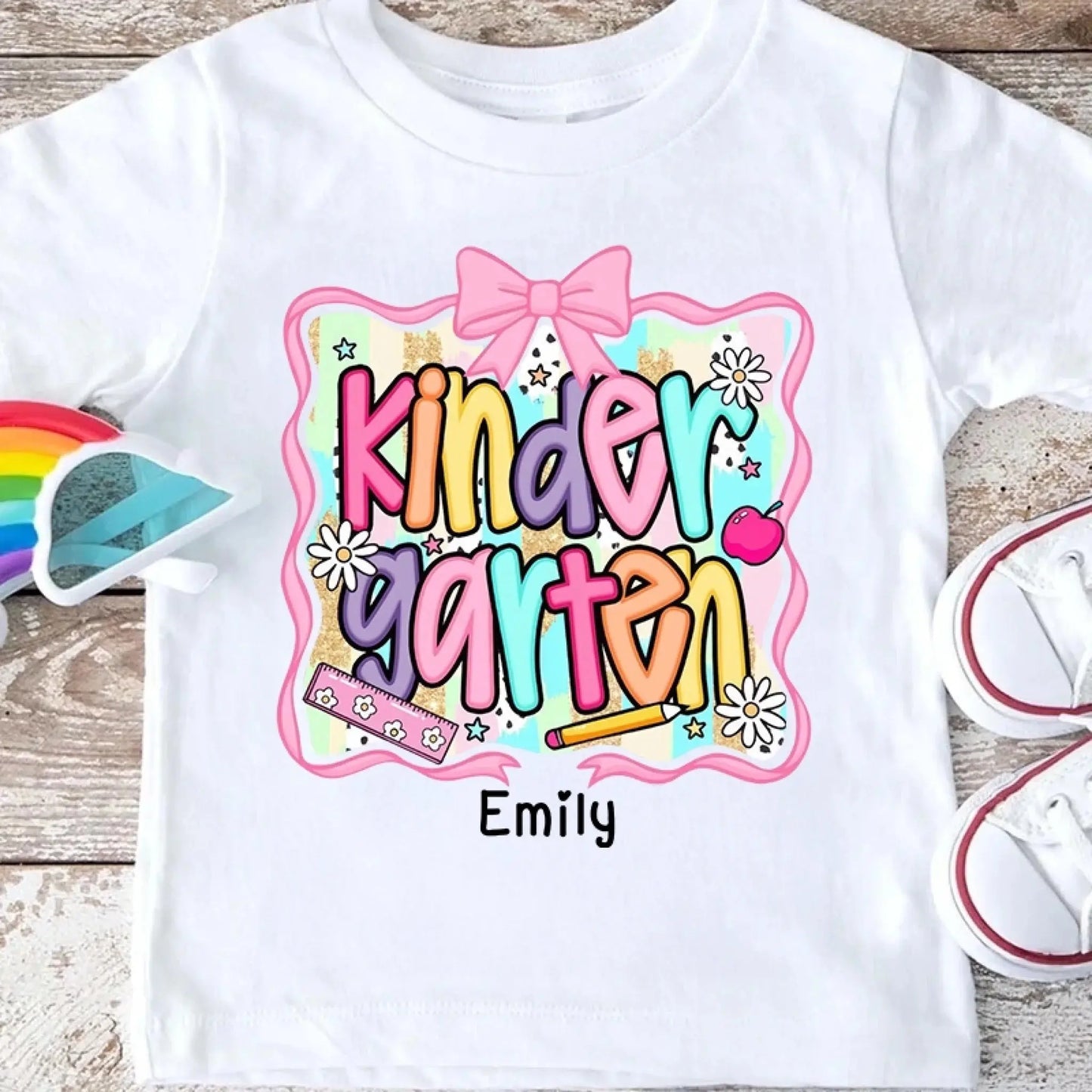 Preppy Back to School Shirt – Cute First Day of School Outfit Personalized with Name For Kids Ezcustomize