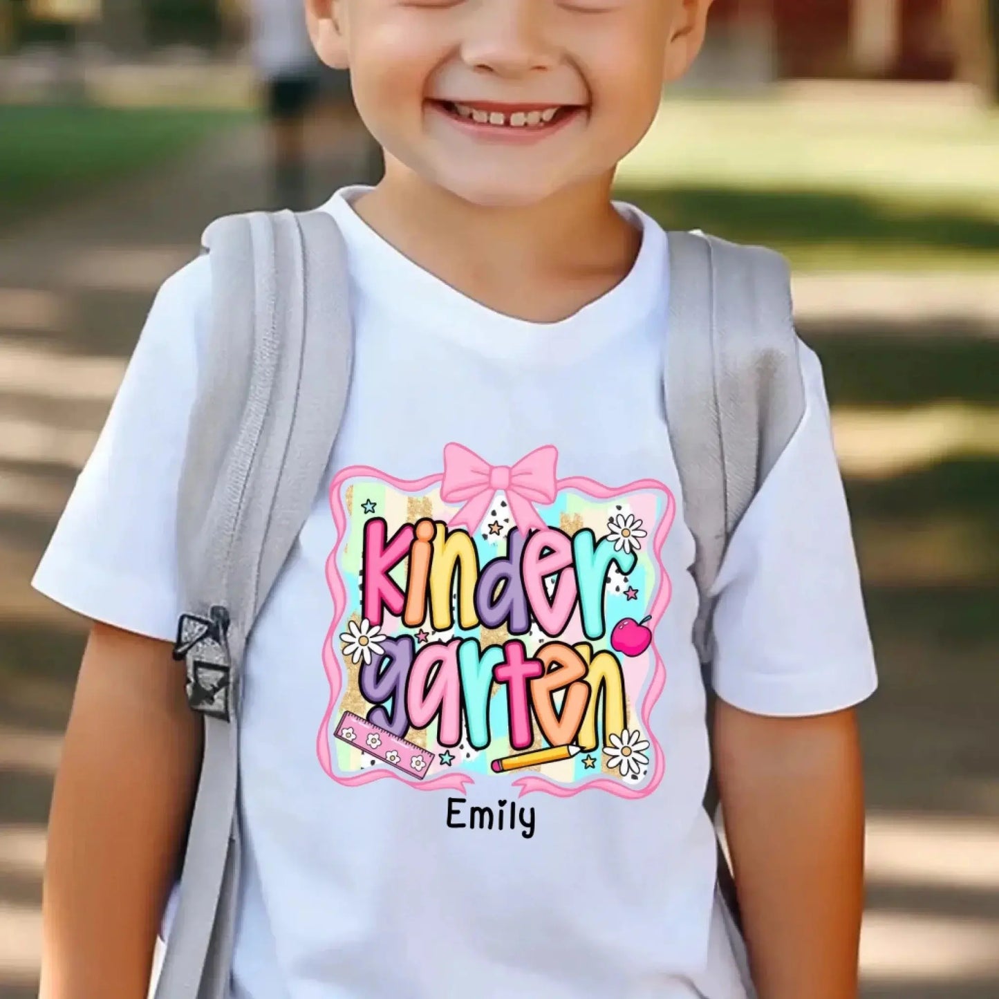 Preppy Back to School Shirt – Cute First Day of School Outfit Personalized with Name For Kids Ezcustomize