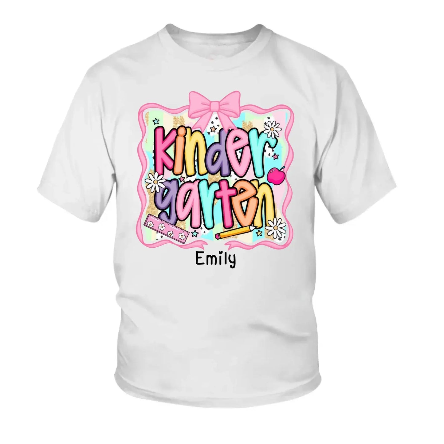 Preppy Back to School Shirt – Cute First Day of School Outfit Personalized with Name For Kids Ezcustomize