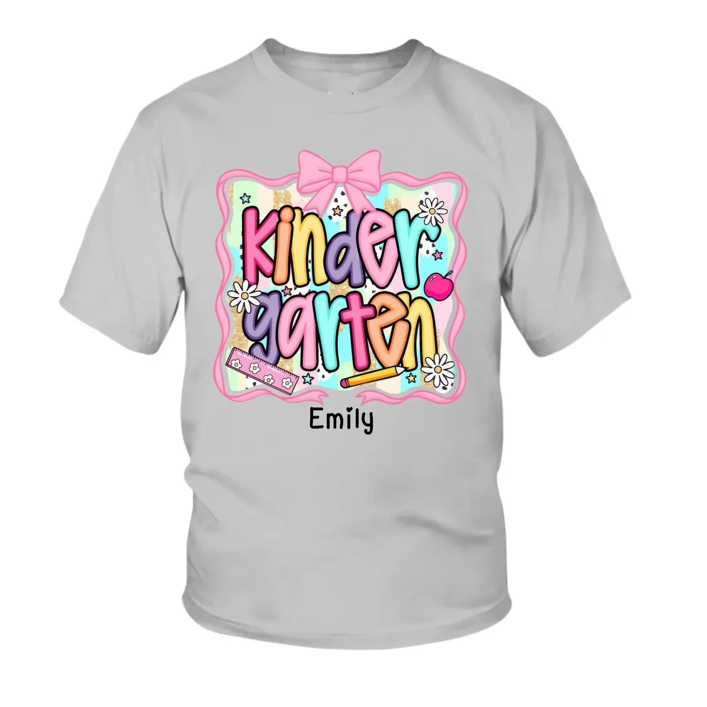 Preppy Back to School Shirt – Cute First Day of School Outfit Personalized with Name For Kids Ezcustomize