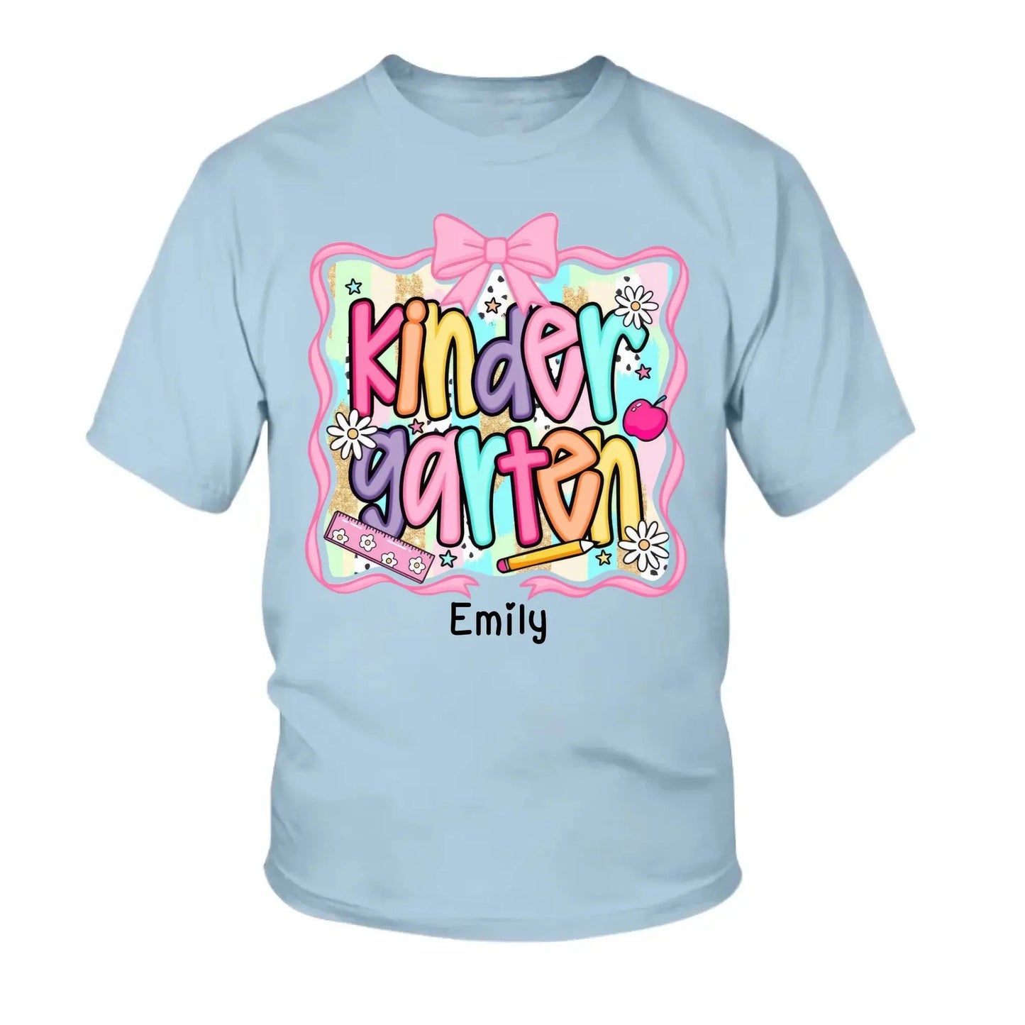 Preppy Back to School Shirt – Cute First Day of School Outfit Personalized with Name For Kids Ezcustomize