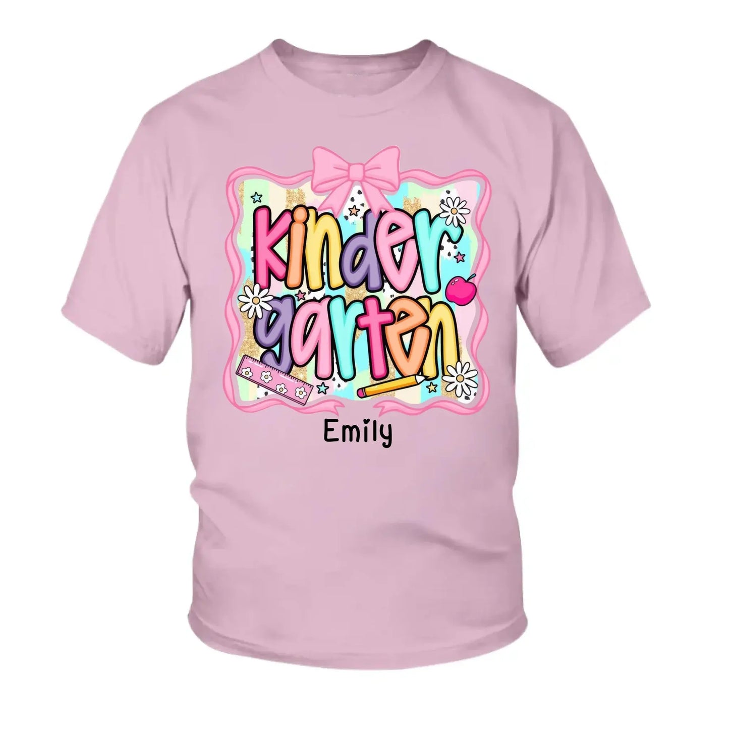 Preppy Back to School Shirt – Cute First Day of School Outfit Personalized with Name For Kids Ezcustomize