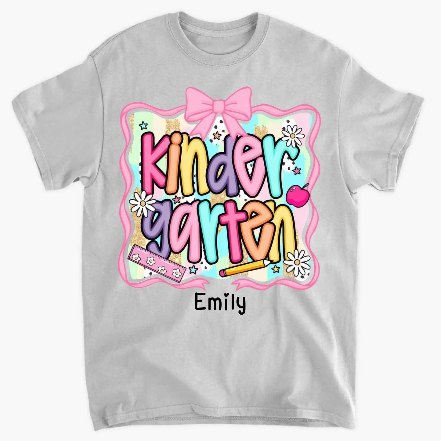 Preppy Back to School Shirt – Cute First Day of School Outfit Personalized with Name For Kids Ezcustomize