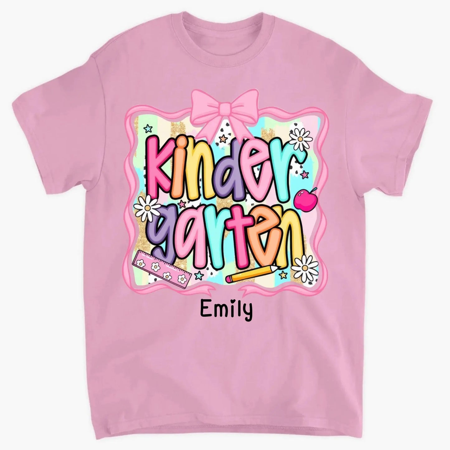 Preppy Back to School Shirt – Cute First Day of School Outfit Personalized with Name For Kids Ezcustomize
