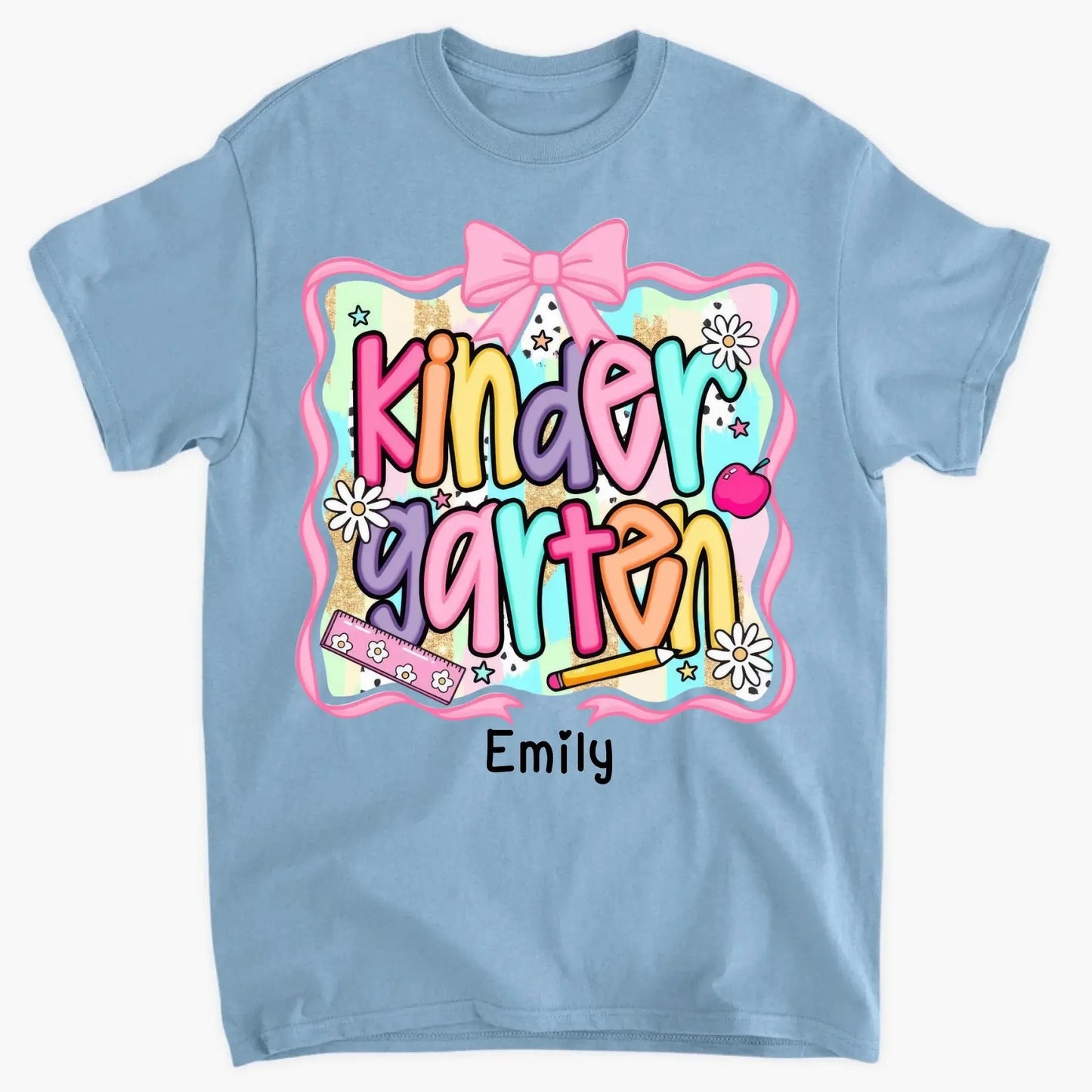 Preppy Back to School Shirt – Cute First Day of School Outfit Personalized with Name For Kids Ezcustomize