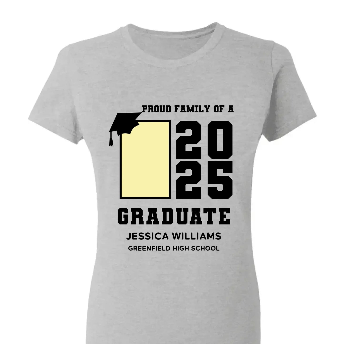 Proud Family of a 2025 Graduate Shirt – Custom School & Name Graduation T-Shirt for Senior’s Family Members Ezcustomize
