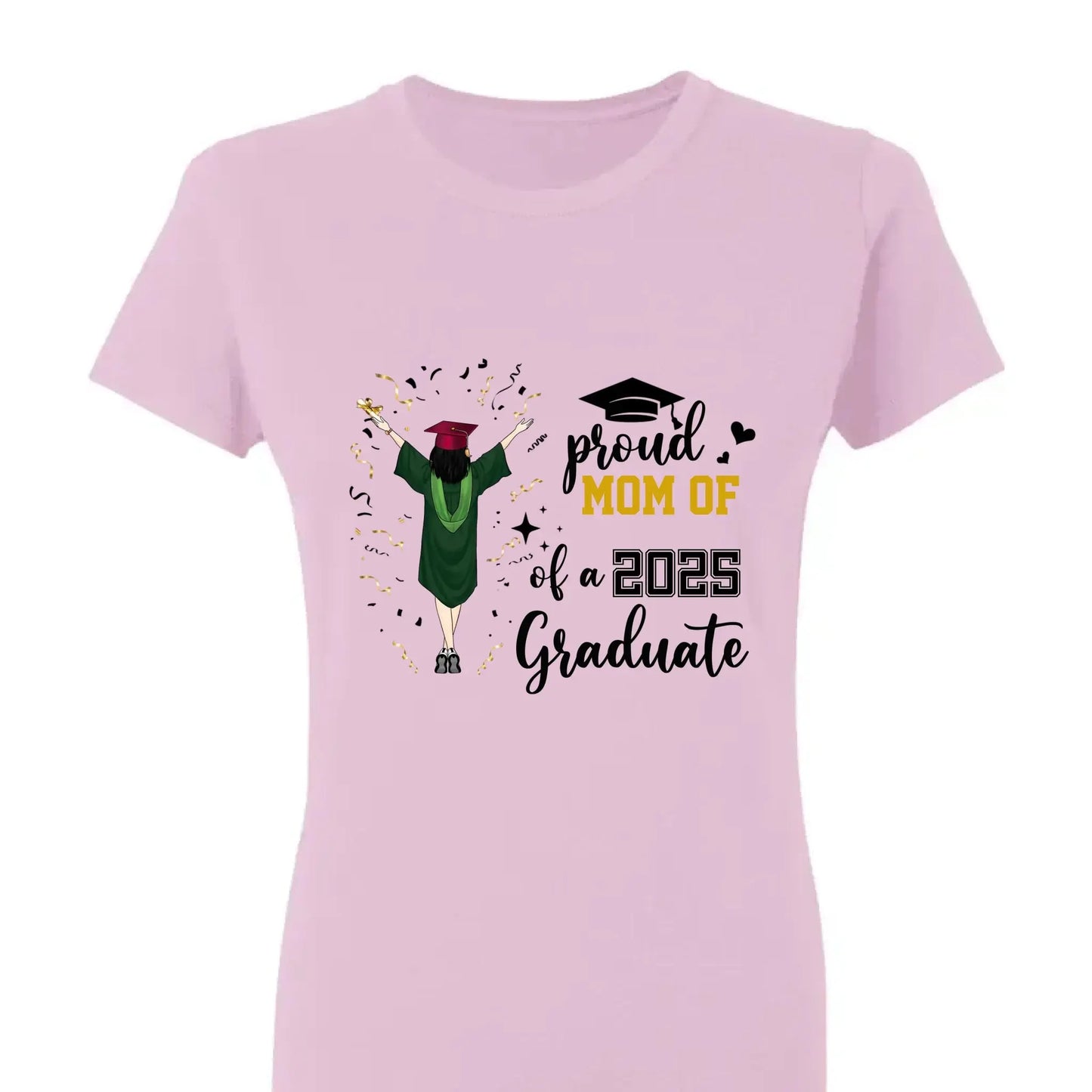 Proud Family of a 2025 Graduate – Personalized T-Shirt – Custom Graduation Party Tee for Parents, Siblings & Relatives Ezcustomize
